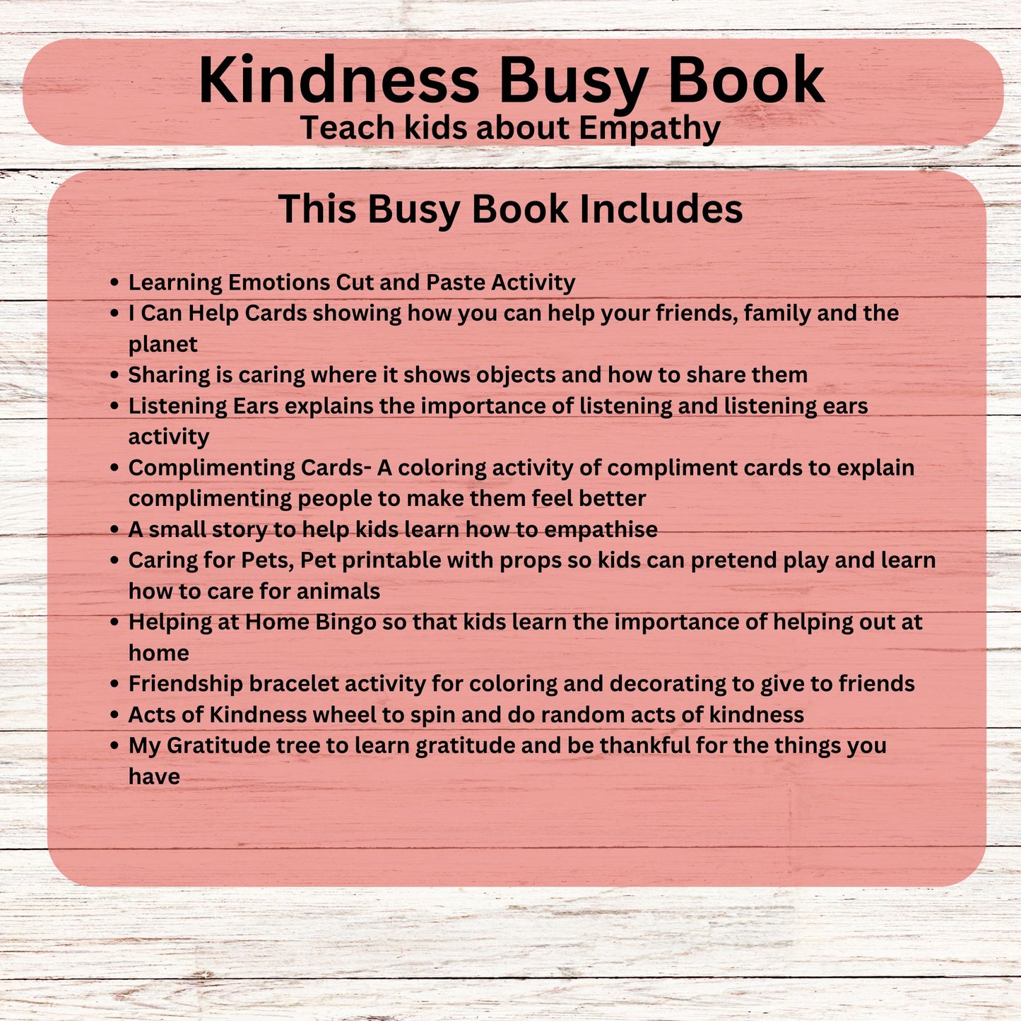 Kids Empathy Skills Busy Book – Valentine’s Activity | Therapy Worksheets | School Counseling & Homeschool Learning
