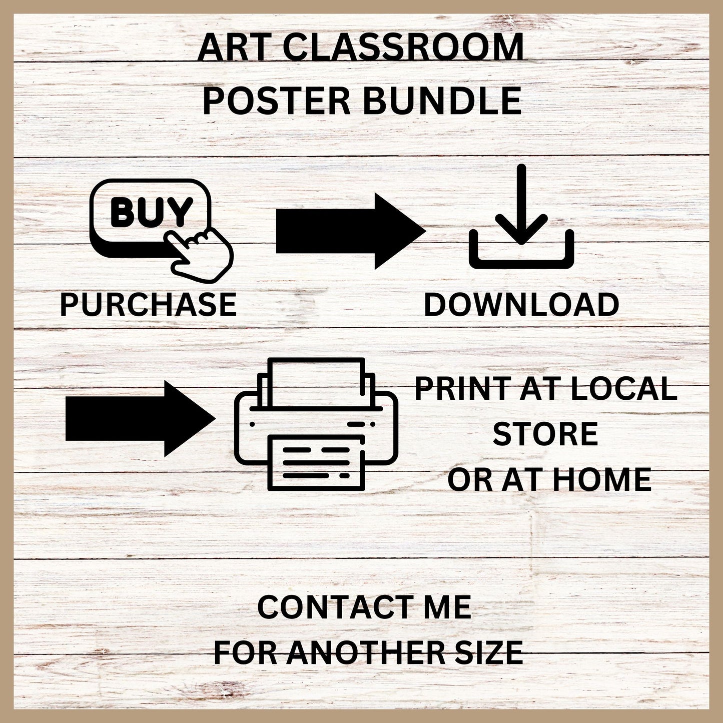 Art Classroom Poster Printable Classroom Decor Classroom Poster Bundle Art Teacher Bulletin Board Set for Elementary Middle School Art