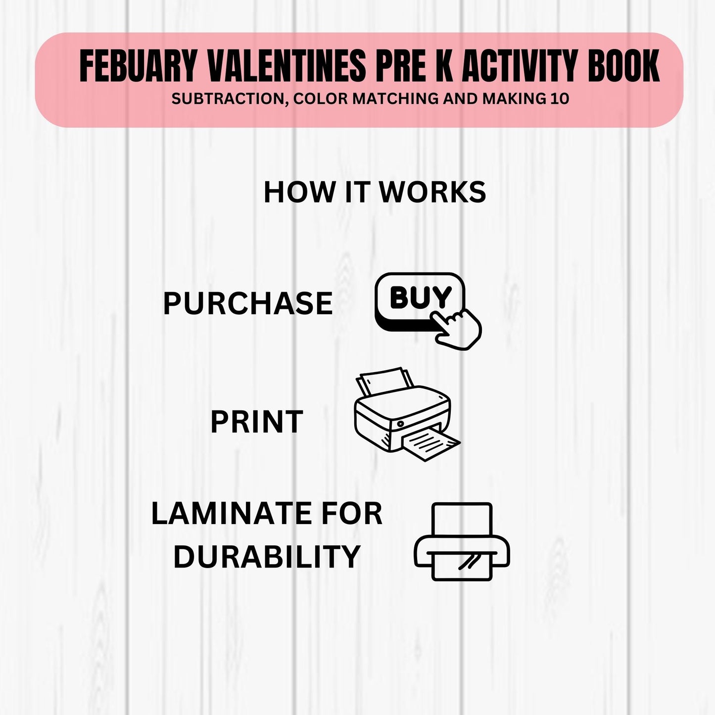 Valentine’s Day Preschool Busy Book | Printable Preschool Curriculum & Worksheets | Fun Valentine Activities for Kids