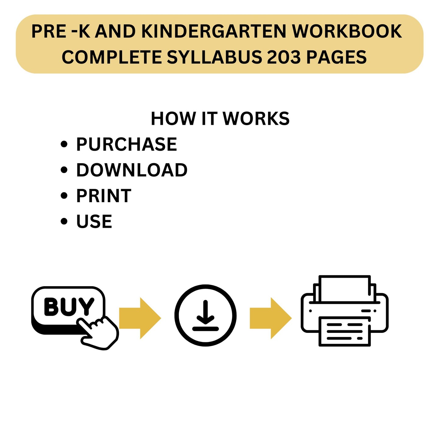 Preschool Pre-K + Kindergarten Learning Bundle Printable Activity Worksheets Coloring Tracing Alphabet Numbers Shapes complete curriculum