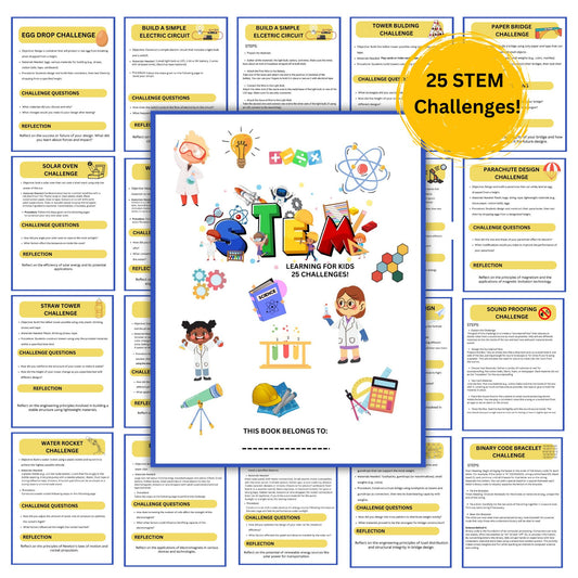 Mega Bundle STEM Kit Activities Busy Book STEM Homeschool Learning DIY stem Activities for kids Science and Interactive Engineering Projects