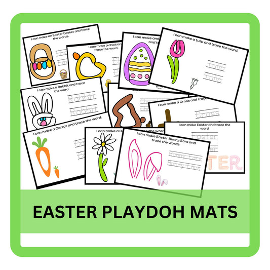 Easter Play Dough Mats – Printable Toddler & Preschool Activities | Play-Doh Fine Motor Cards for Homeschool & Pre-K Learning