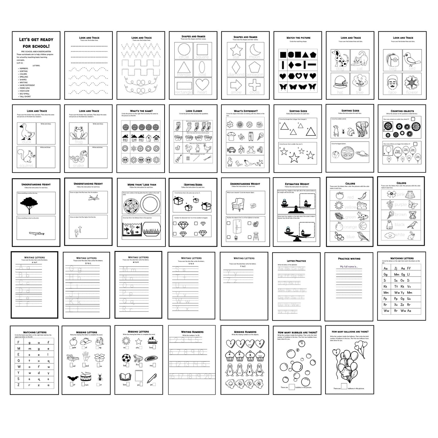 Preschool Curriculum Busy Book Preschool Worksheets Preschool Activities Daycare Lesson Plan Homeschool Curriculum Get Ready For School Workbook