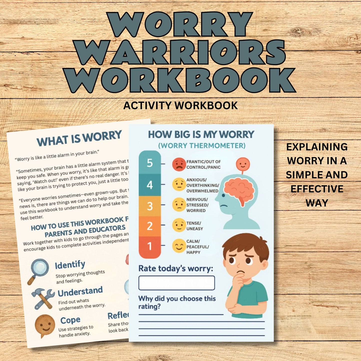 Worry Warriors Workbook for Kids – Anxiety Relief Activities, Coping Skills and SEL Tools