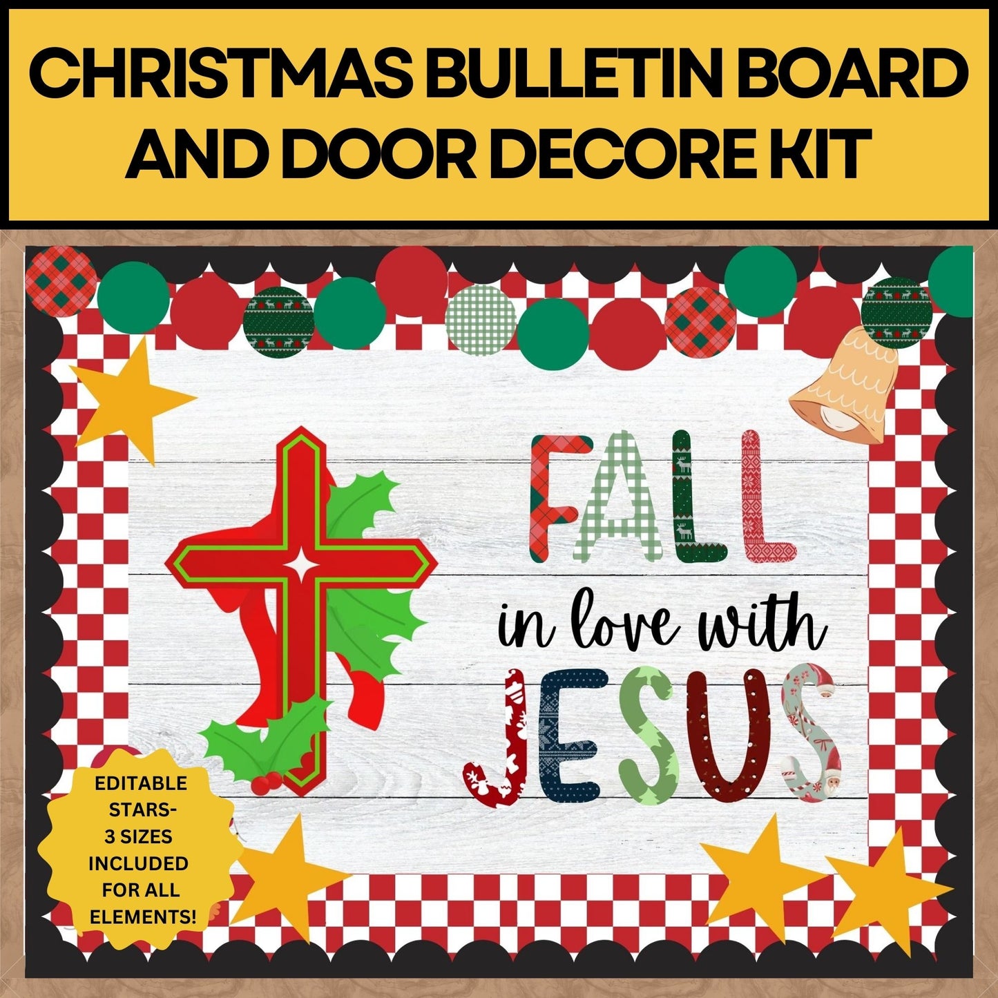 Christian Winter Bulletin board Christmas Jesus bulletin board Winter Church bulletin board Religious door decor Jesus Christ Classroom