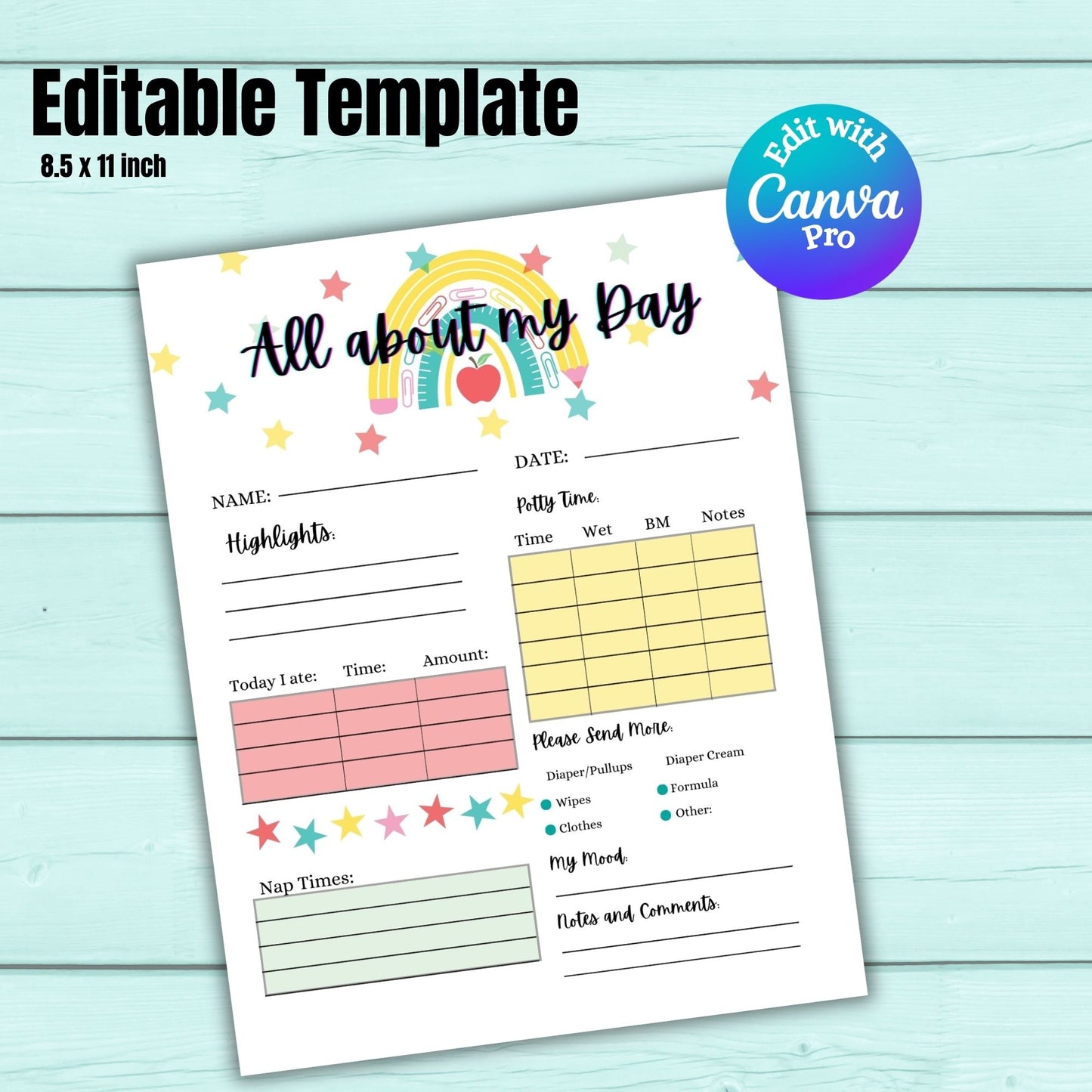 Daycare Forms Bundle | Editable Childcare, Preschool, Montessori & In-Home Daycare Paperwork Starter Kit