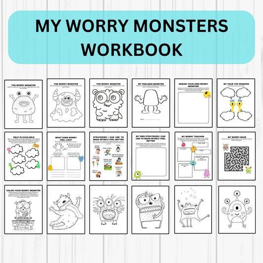 Behavior Reflection, Worry Monster & Coping Skills SEL Bundle | Calm Down Corner, Emotional Regulation Activities for Kids