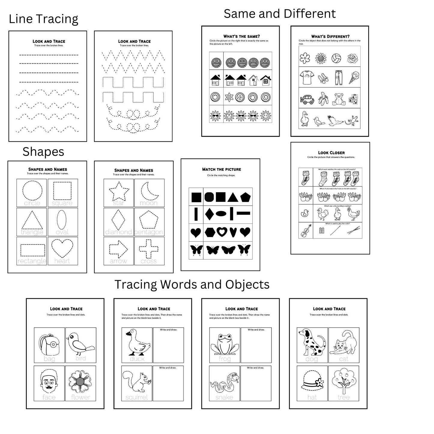 Preschool Curriculum Busy Book Preschool Worksheets Preschool Activities Daycare Lesson Plan Homeschool Curriculum Get Ready For School Workbook