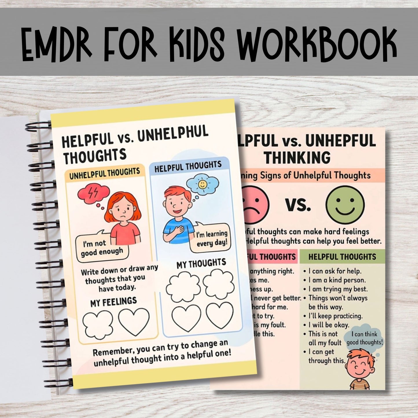 EMDR Workbook for Kids – Trauma-Informed Coping Skills, CBT & Mindfulness Activities