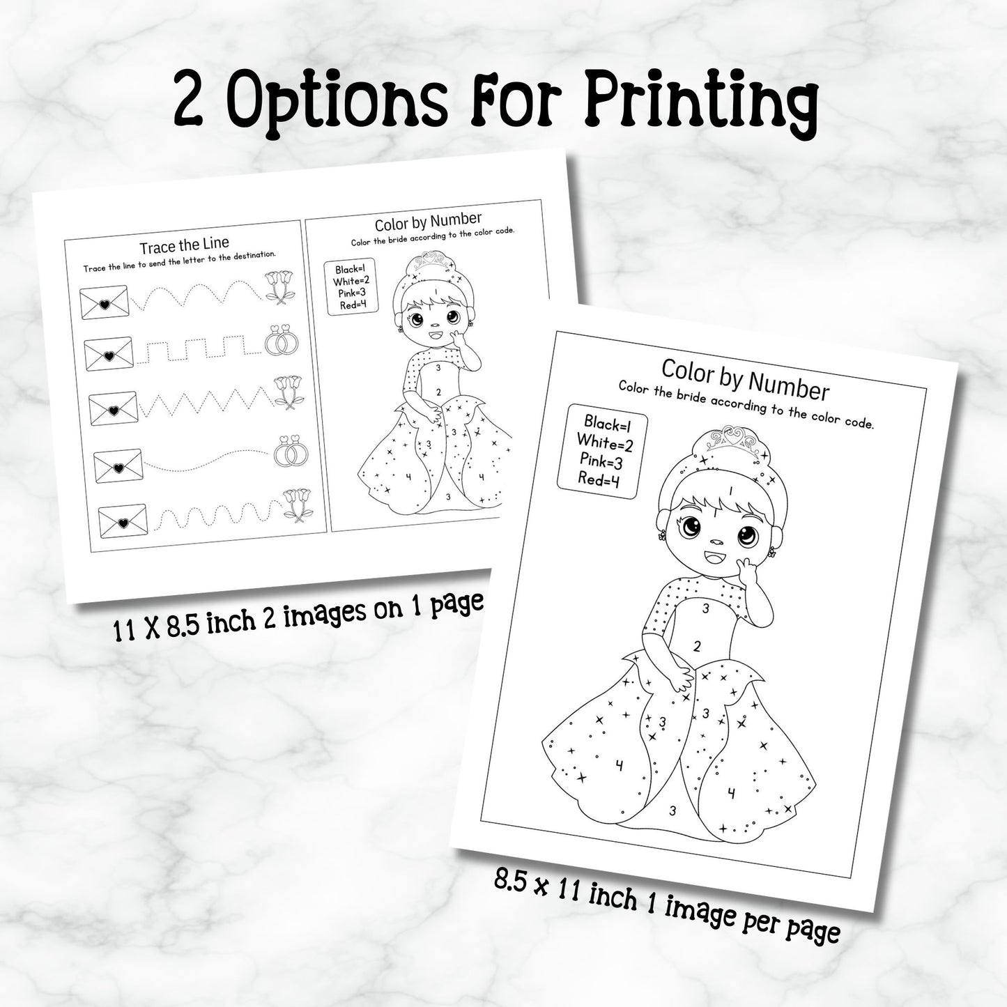Kids Wedding Activity Pack Wedding Activity Book Coloring Book for Kids Reception Table Activities Booklet Marriage Games printable Digital Download
