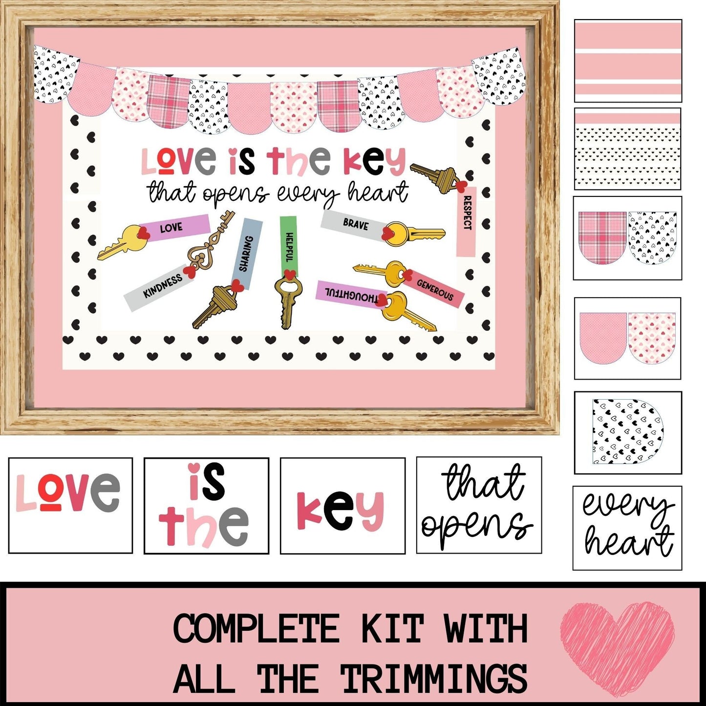 Valentines Bulletin Board Pastel Bulletin Board Editable Affirmation Bulletin Board Kit February Bulletin Board Kindness Bulletin Board With Student Activity