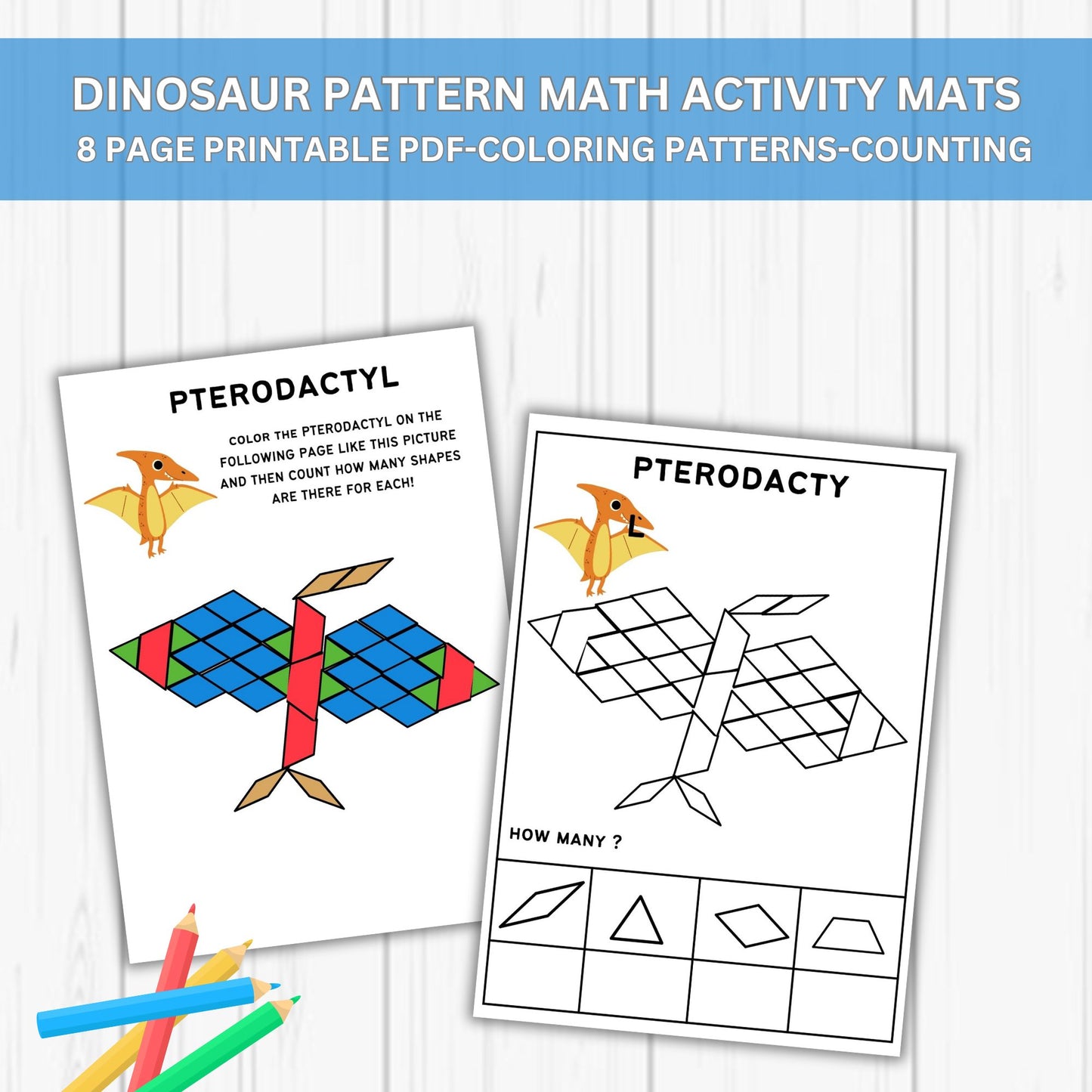 Math Counting and Pattern Coloring Activity Printable Preschool Worksheets Homeschool Kindergarten Preschool Curriculum Math Worksheets
