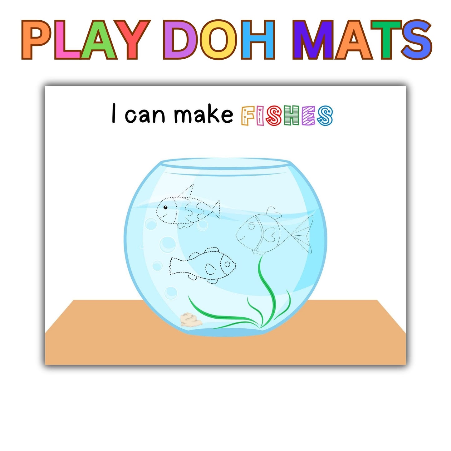 Play Dough Mats - Digital Download Play Doh Activity Montessori Learning Toddler Preschool Activity Homeschool Learning Play-Doh
