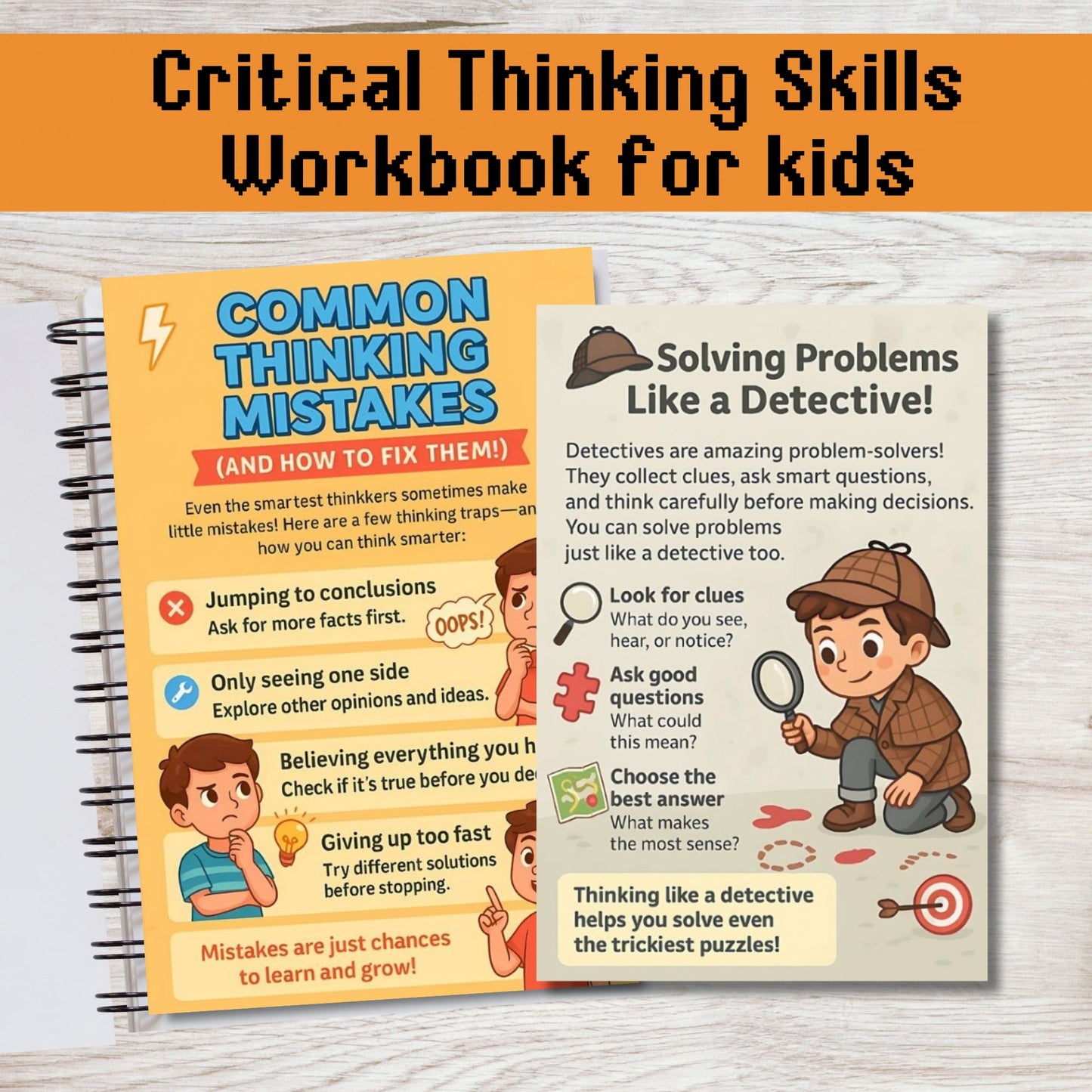 Critical Thinking Skills Activities for Kids Ages 5–10 | Problem Solving and Creative Thinking Pack