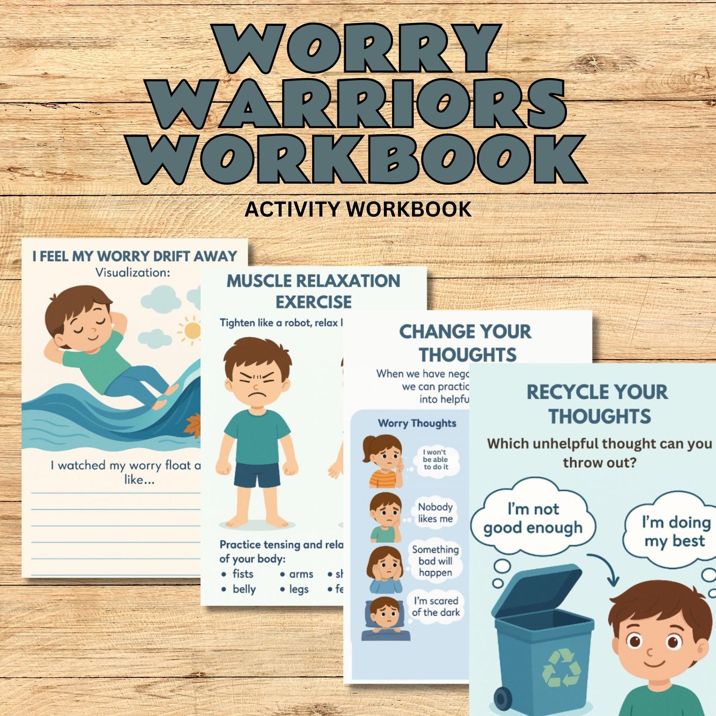 Worry Warriors Workbook for Kids – Anxiety Relief Activities, Coping Skills and SEL Tools