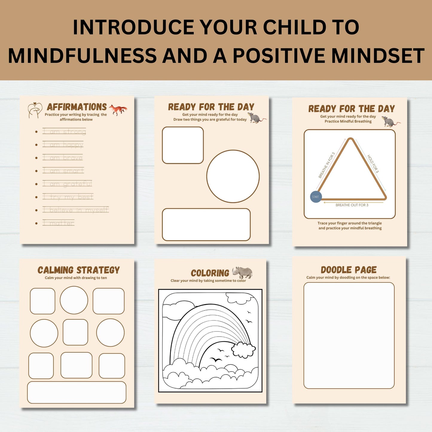 Personalized Preschool Morning Menu Printable Homeschool Preschool Worksheets Homeschool Menu Alphabet Numbers Colors Mindfulness