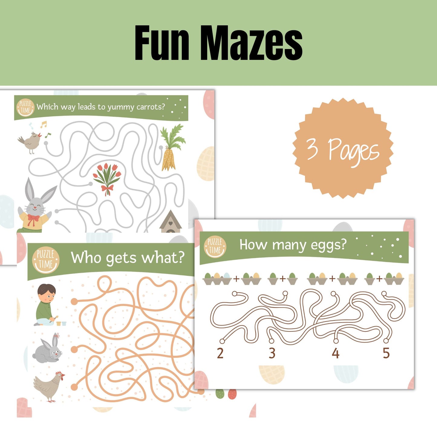 Easter Busy Book for Kids – Educational Activity Bundle | Learning Binder & Game Book | Easter Basket Gift, Toddler and Preschool Toy