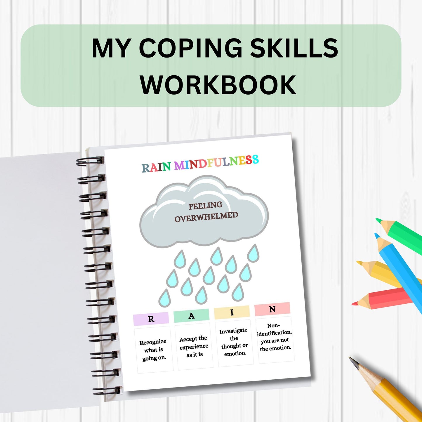 Coping Skills Kids Workbook Worksheets Calming Strategies Emotional Self regulation Coping Skills SEL Counseling Activities Therapist