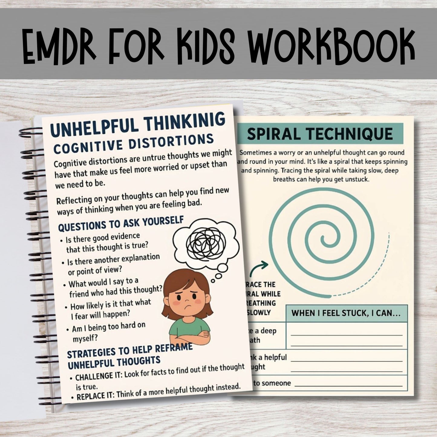 EMDR Workbook for Kids – Trauma-Informed Coping Skills, CBT & Mindfulness Activities