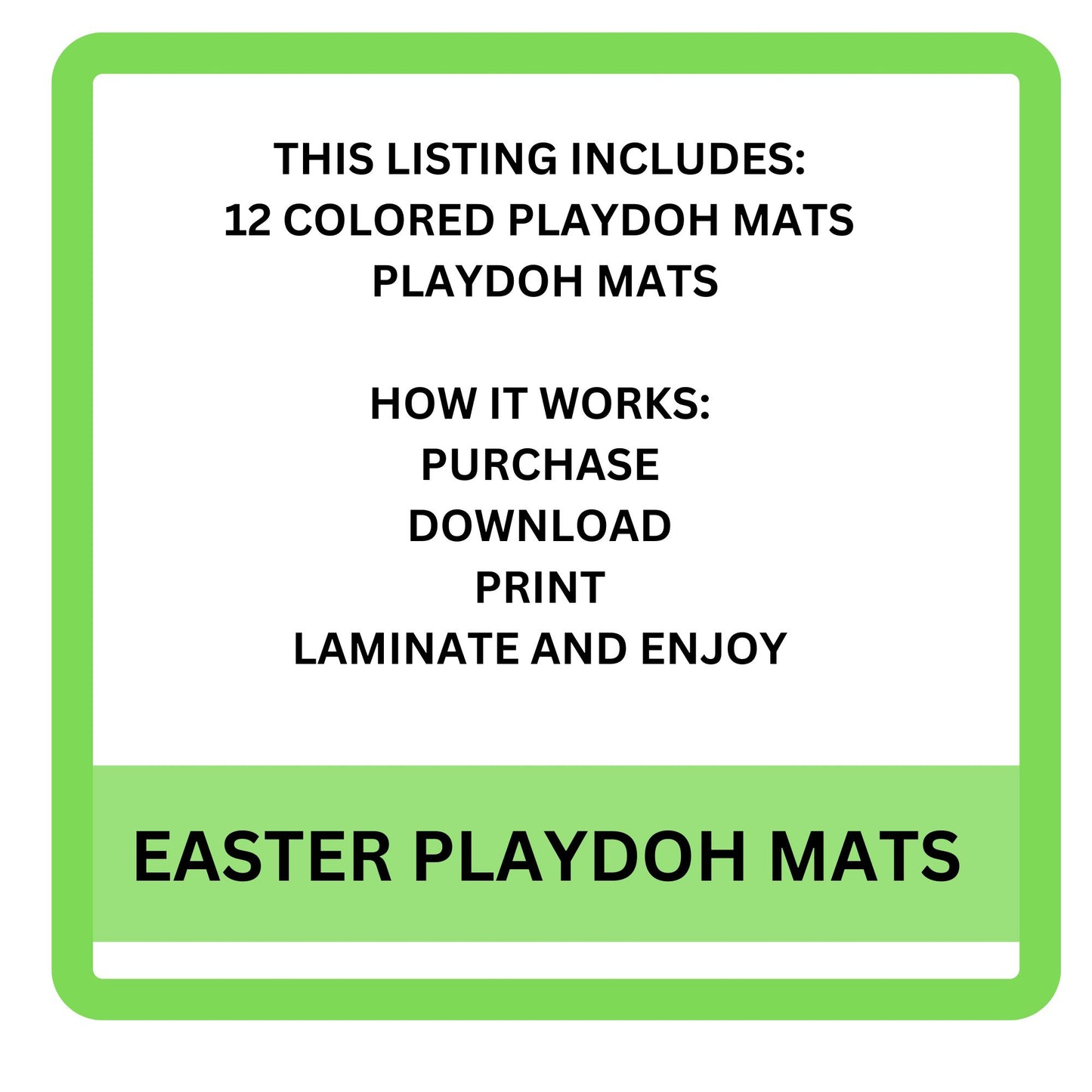 Easter Play Dough Mats – Printable Toddler & Preschool Activities | Play-Doh Fine Motor Cards for Homeschool & Pre-K Learning