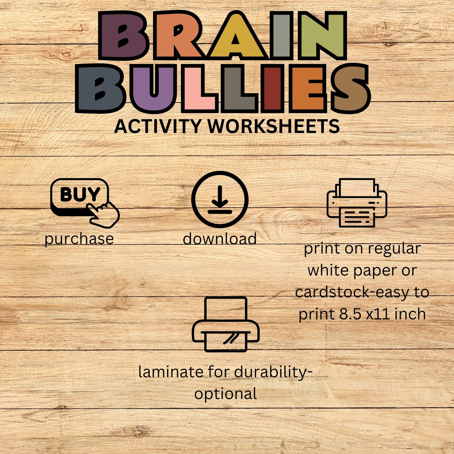 CBT Workbook for Kids | Challenge Negative Thoughts, Brain Bullies & ANTs | SEL & Emotional Regulation Activities