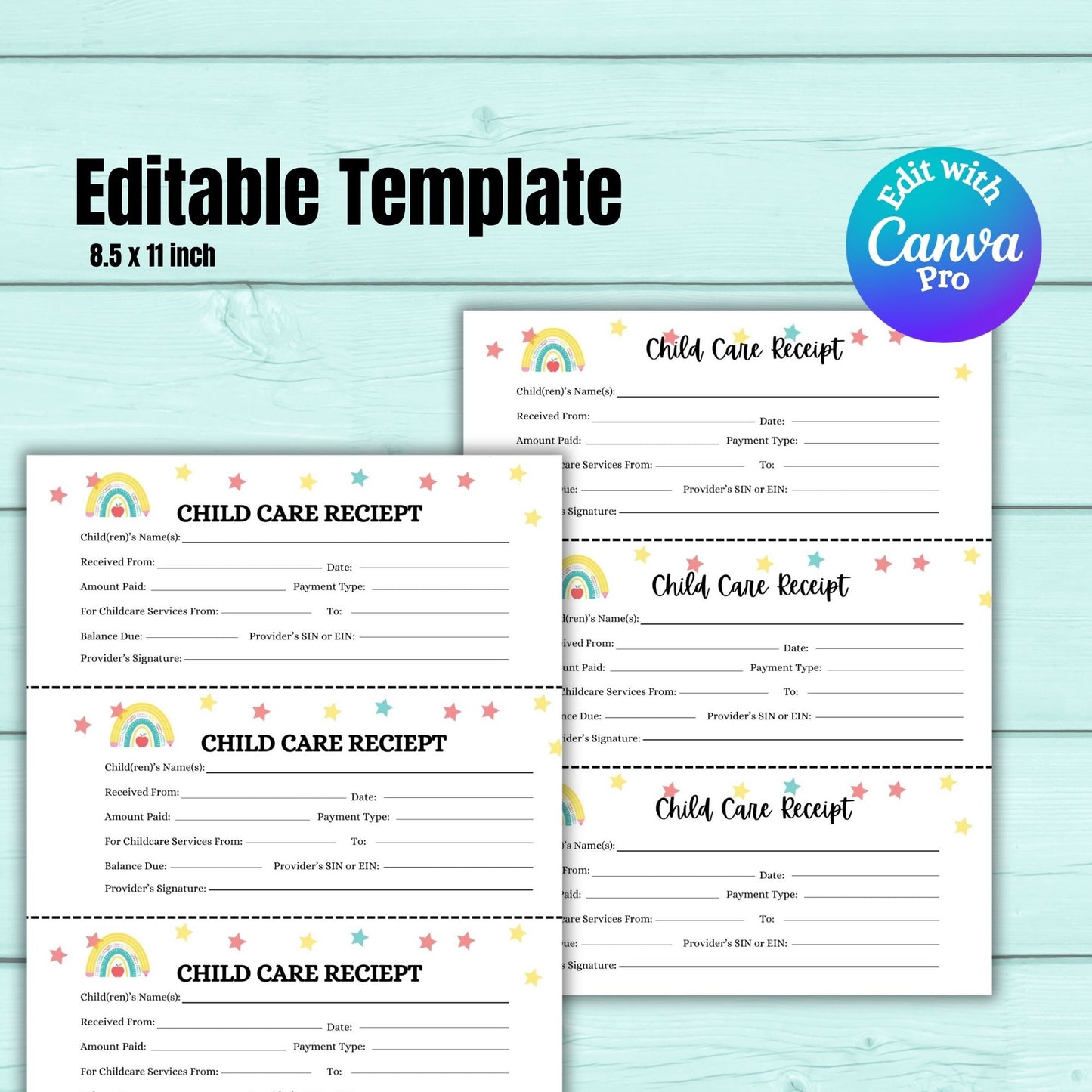 Daycare Forms Bundle | Editable Childcare, Preschool, Montessori & In-Home Daycare Paperwork Starter Kit