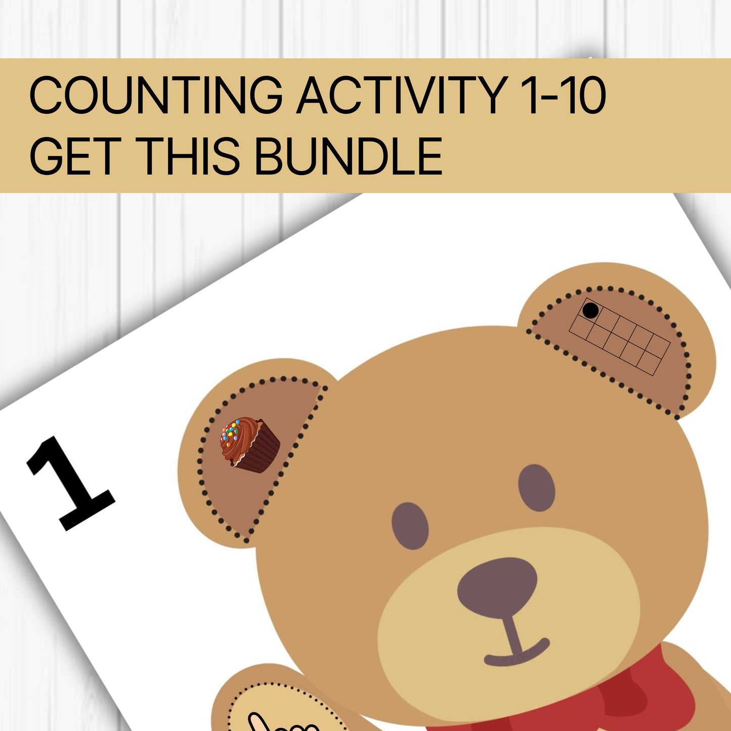 Preschool Counting Worksheets | Printable Math Practice | Homeschool & Montessori Curriculum | Preschool Learning Folder