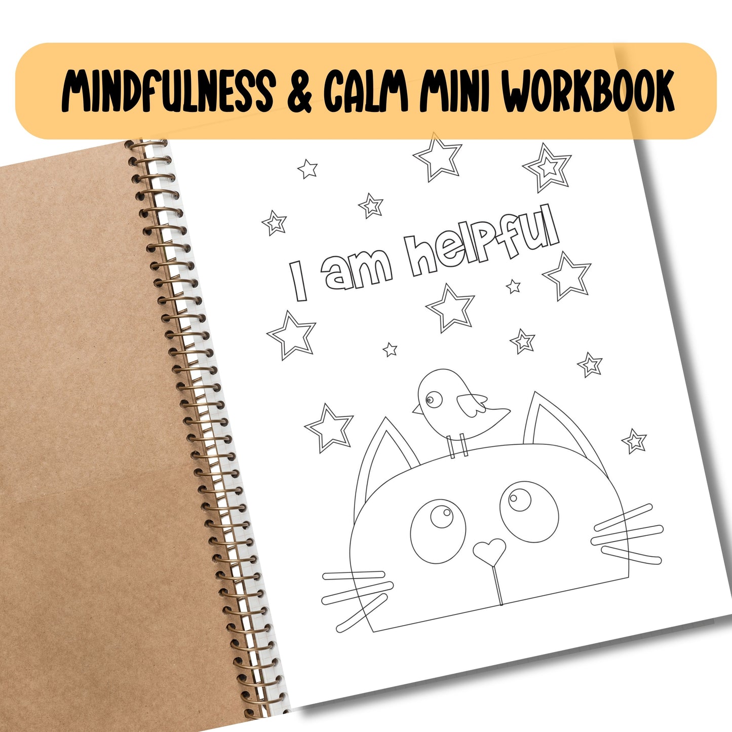 Calming Corner Mini Workbook – Coping Skills for Kids, Self-Regulation & Mindfulness Activities, Social Emotional Learning (SEL) Psychology Resource