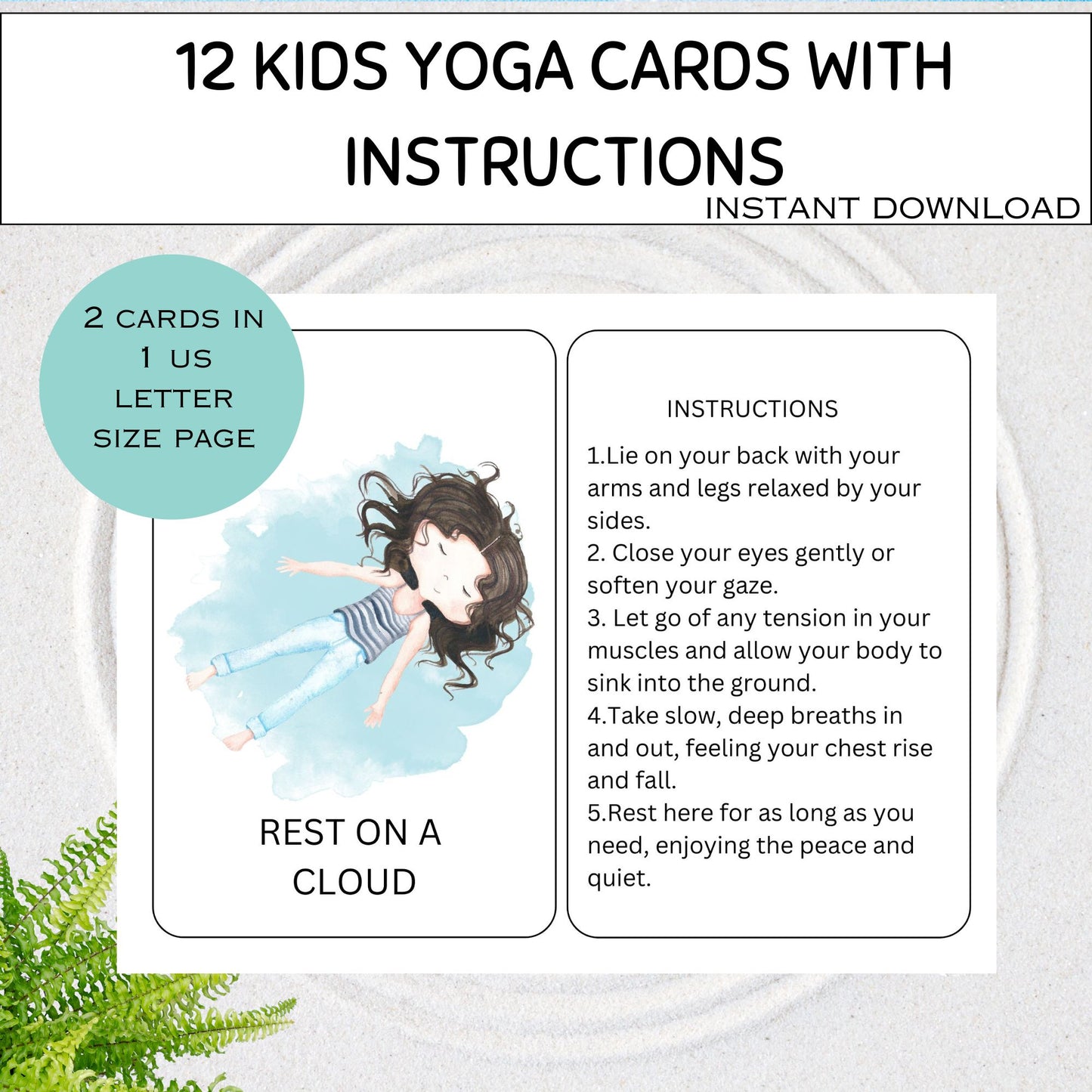 Kids Yoga Poses Yoga Flashcards Kids Movement Activity Yoga Poses Yoga Practice Yoga Cards Yoga for Kids Exercise Cards Instant Download