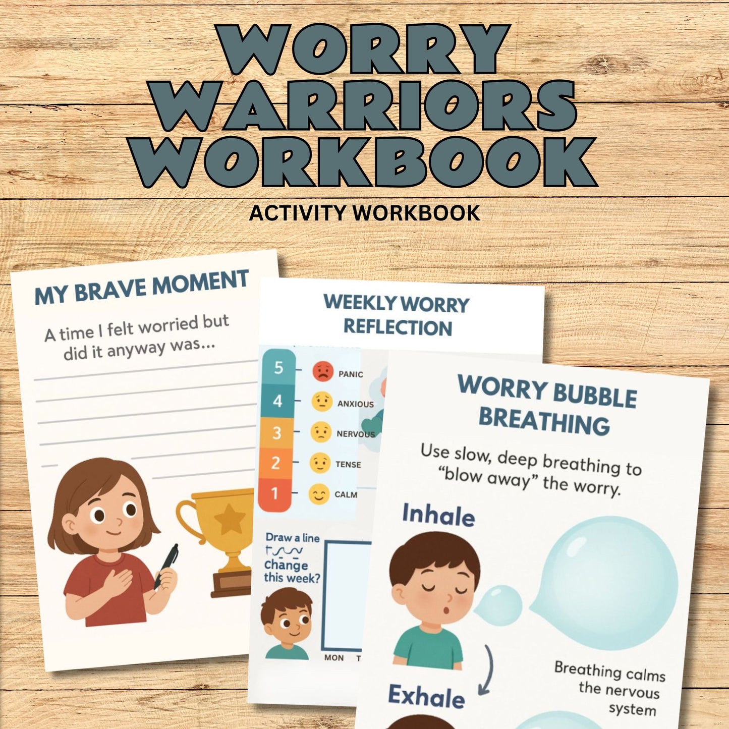 Worry Warriors Workbook for Kids – Anxiety Relief Activities, Coping Skills and SEL Tools