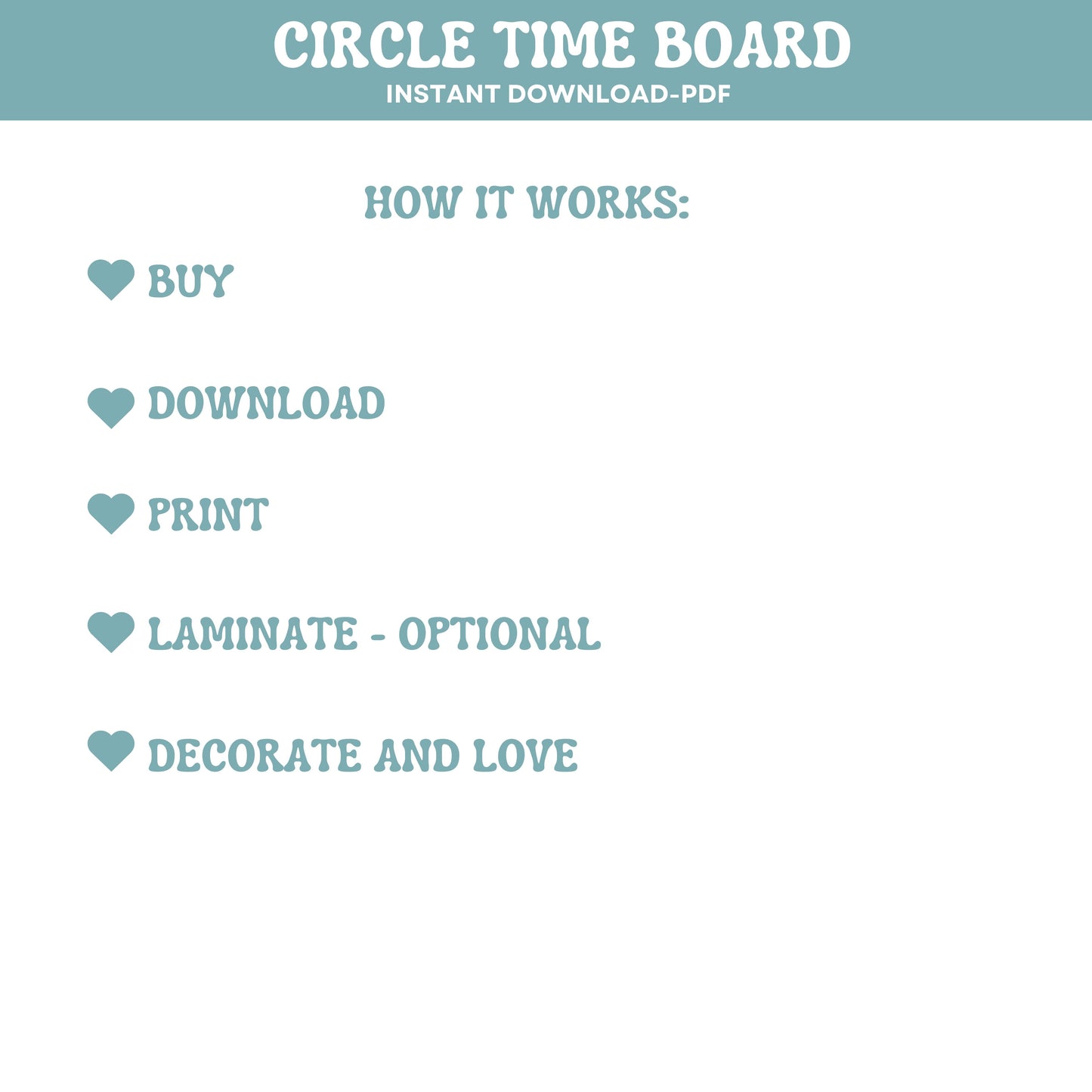 Circle Time Board Daycare Learning Preschool Homeschool Focus Board Circle Time Activities Early Learning | ABC's 123's Shapes