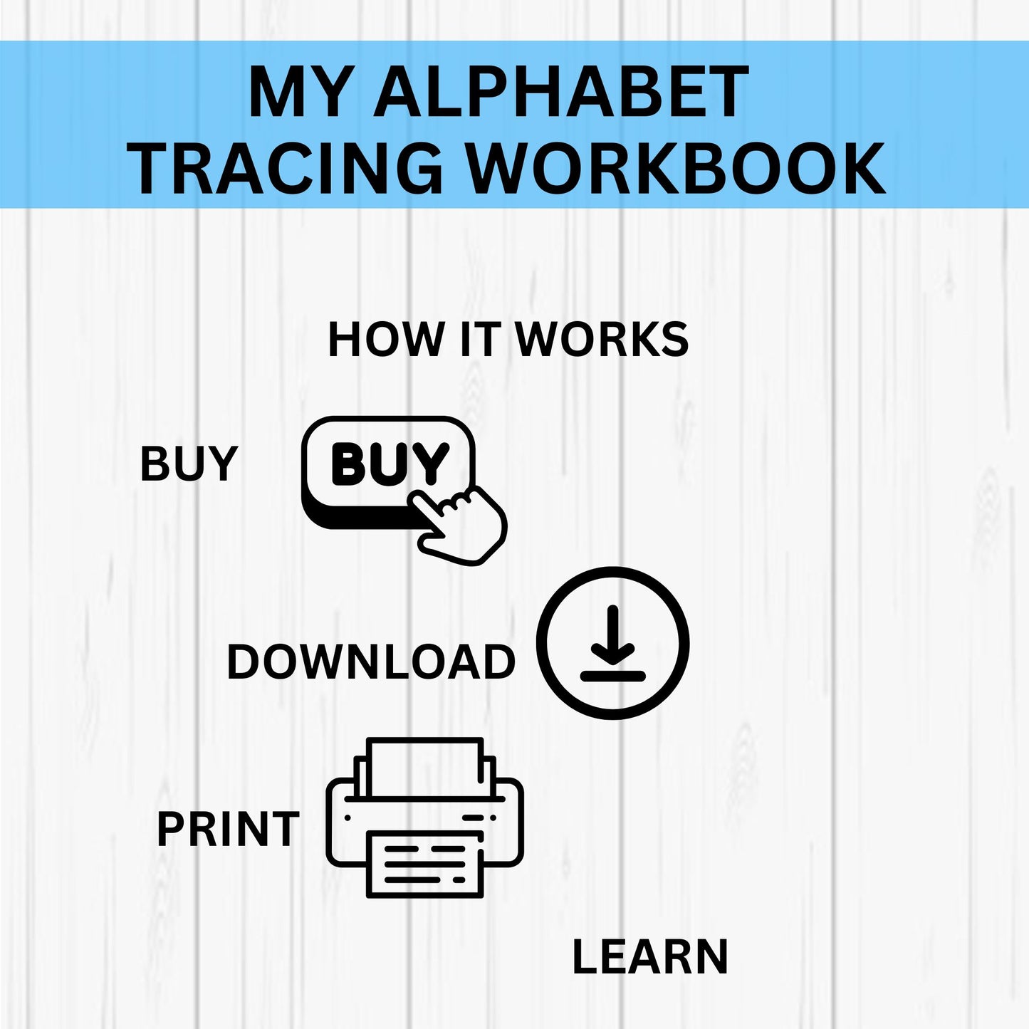 Alphabet Tracing & Coloring Book: Printable Preschool Worksheets & Learning Folder for Early Education