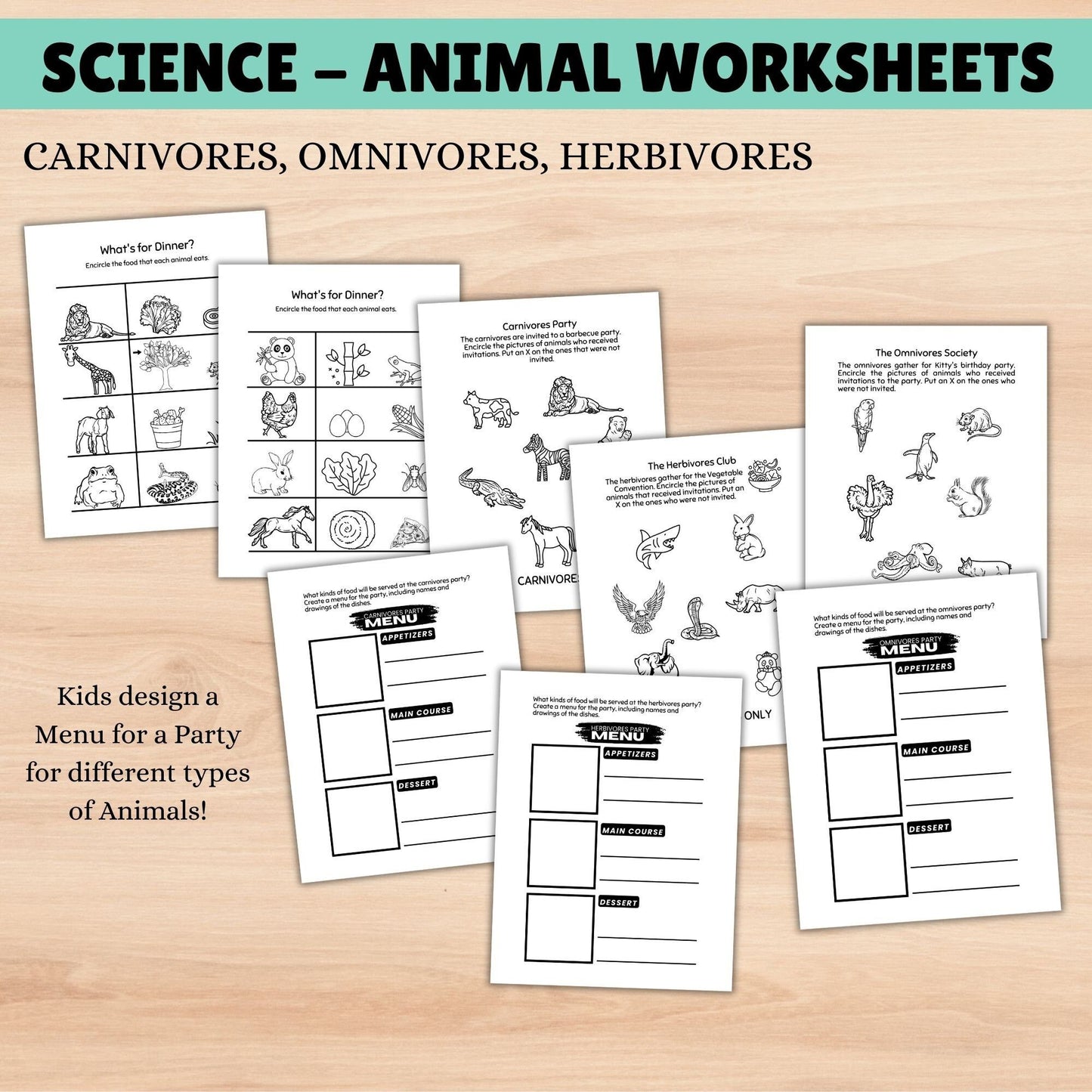 Science Curriculum for Kids | Animals Busy Book | Homeschool Learning Binder | Interactive Science Unit for Grade 1 & 2 | Homeschool Resources