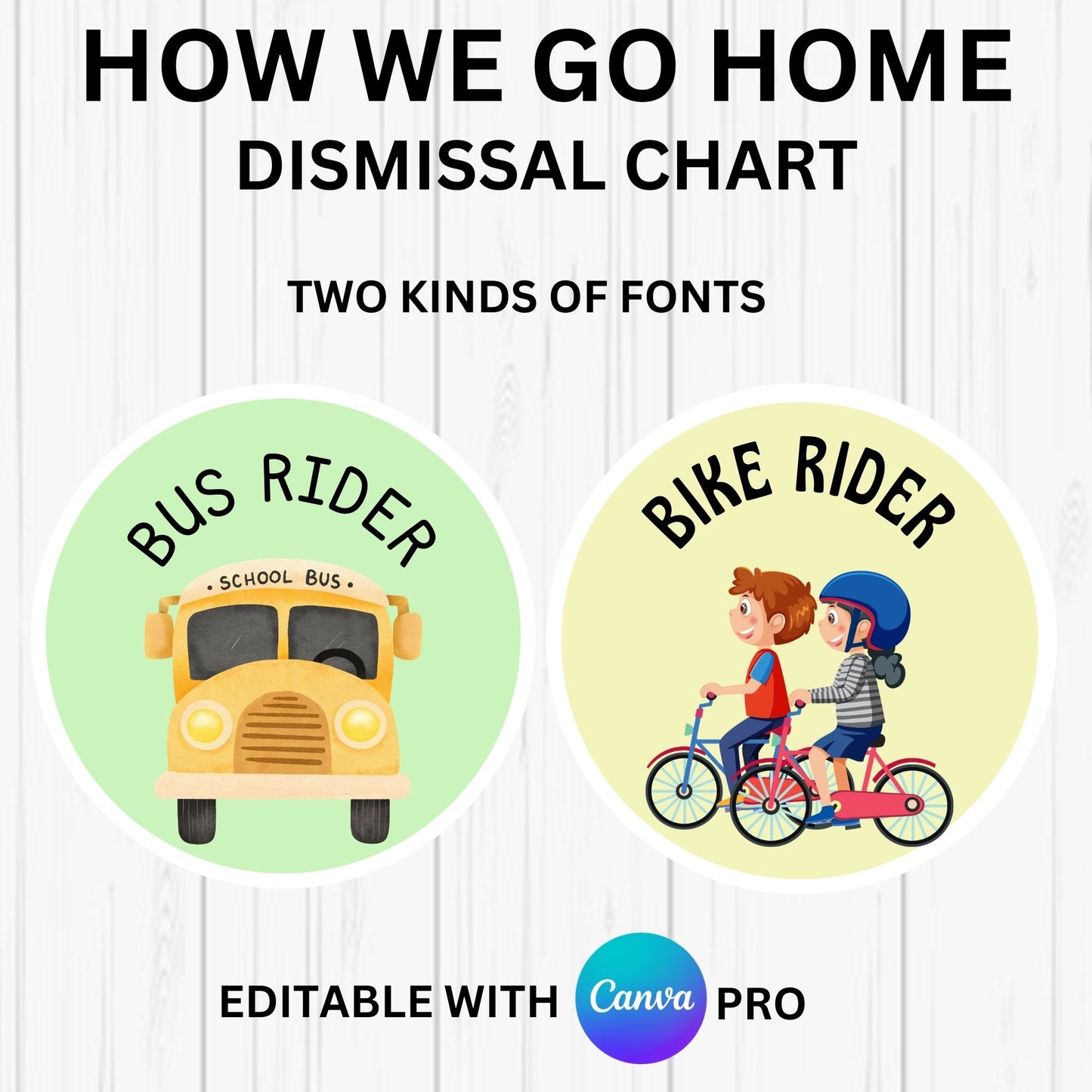 How We Go Home Chart for Kindergarten & Elementary | Editable Dismissal Chart | Retro Pastel Classroom Decor