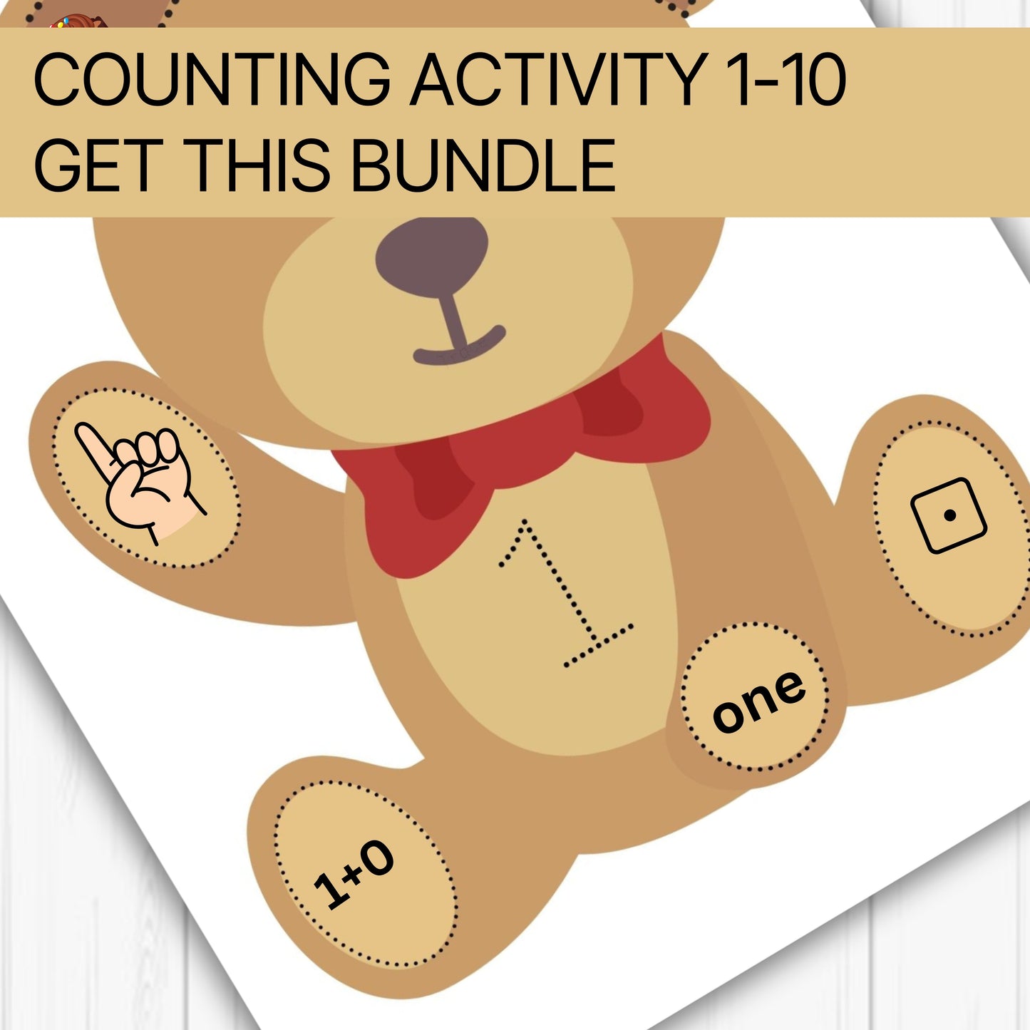 Preschool Counting Worksheets | Printable Math Practice | Homeschool & Montessori Curriculum | Preschool Learning Folder