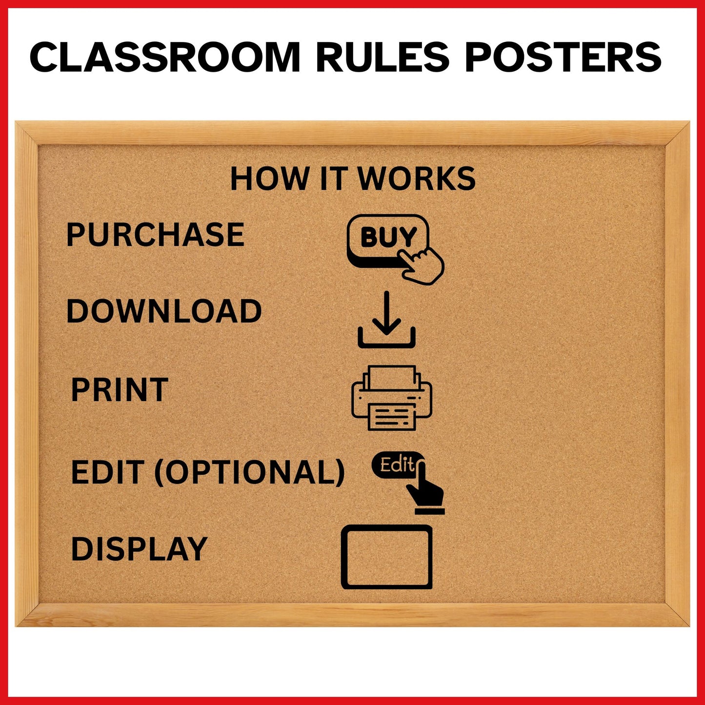 Classroom Rules Posters | 18 We Statements | Positive Behavior Expectations & Classroom Management Decor