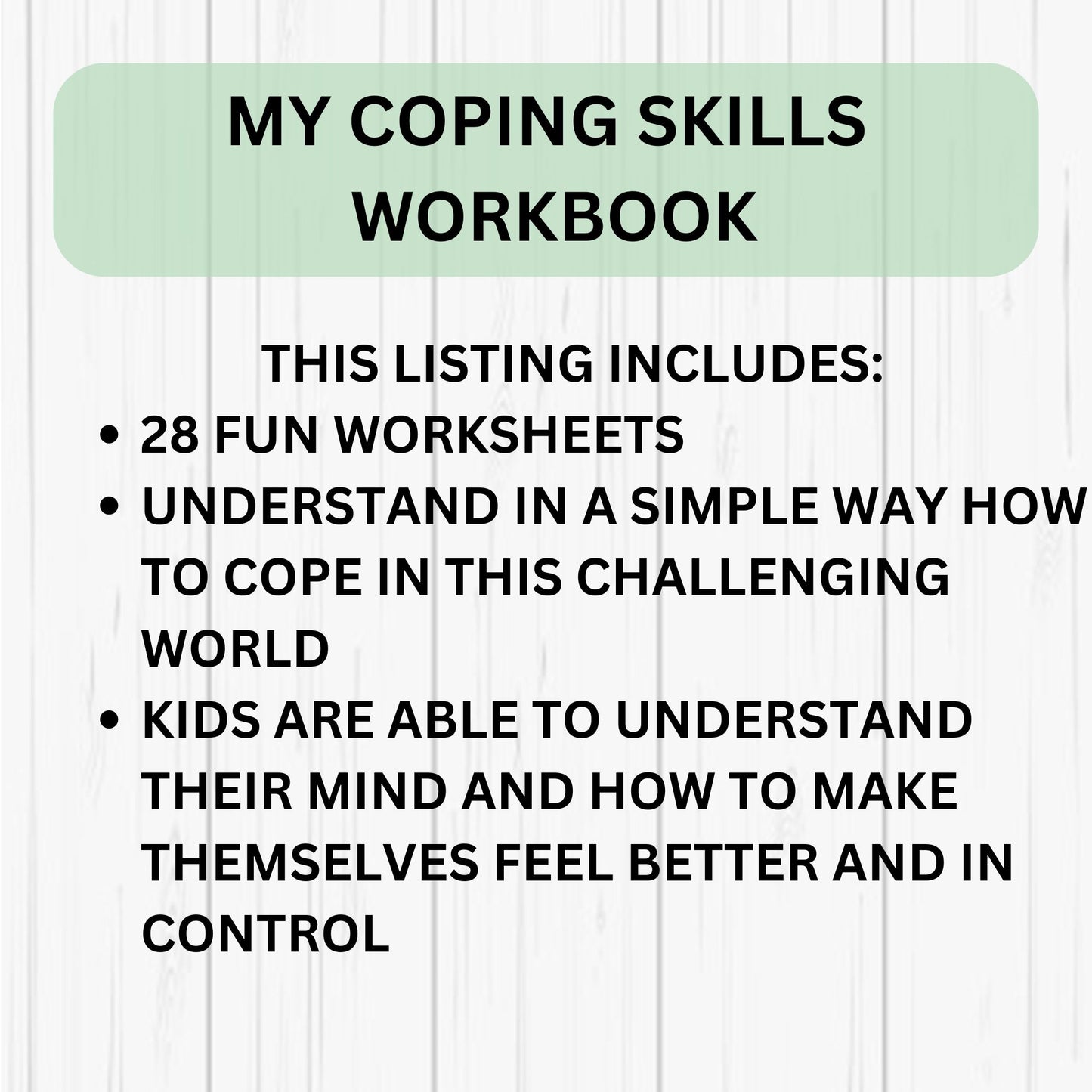 Coping Skills Kids Workbook Worksheets Calming Strategies Emotional Self regulation Coping Skills SEL Counseling Activities Therapist
