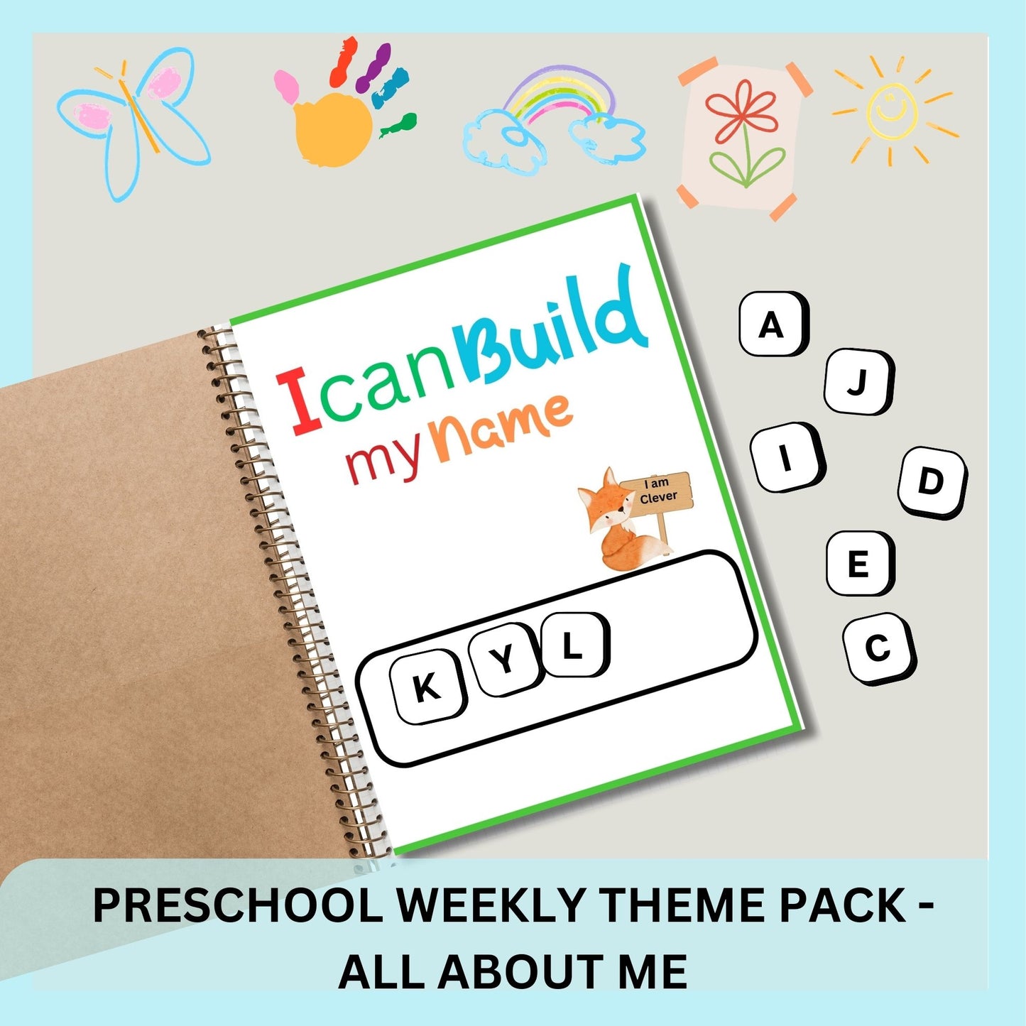 All About Me Preschool Curriculum | Weekly Lesson Plan for Early Learning | Daycare Learning | Homeschool Preschool Worksheets