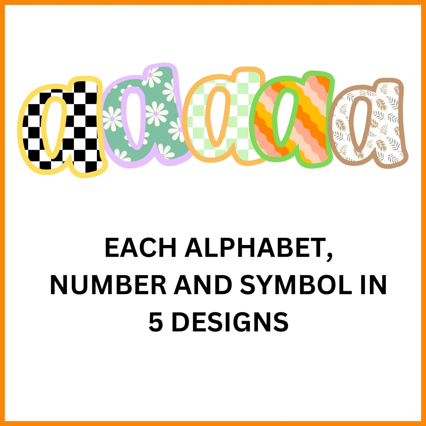 Retro and Boho Bulletin Board Letters & Numbers – Classroom & Back-to-School Decor