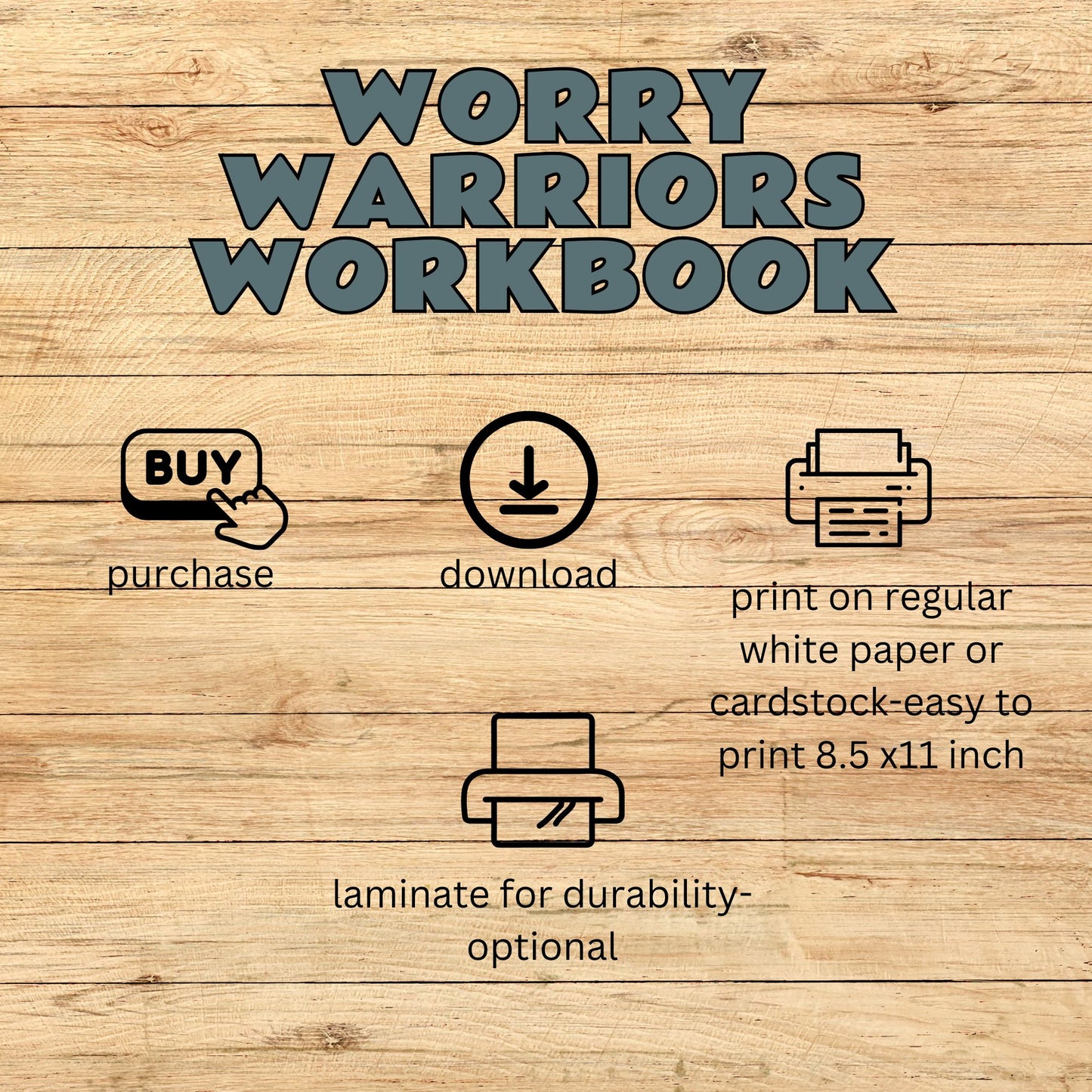 Worry Warriors Workbook for Kids – Anxiety Relief Activities, Coping Skills and SEL Tools