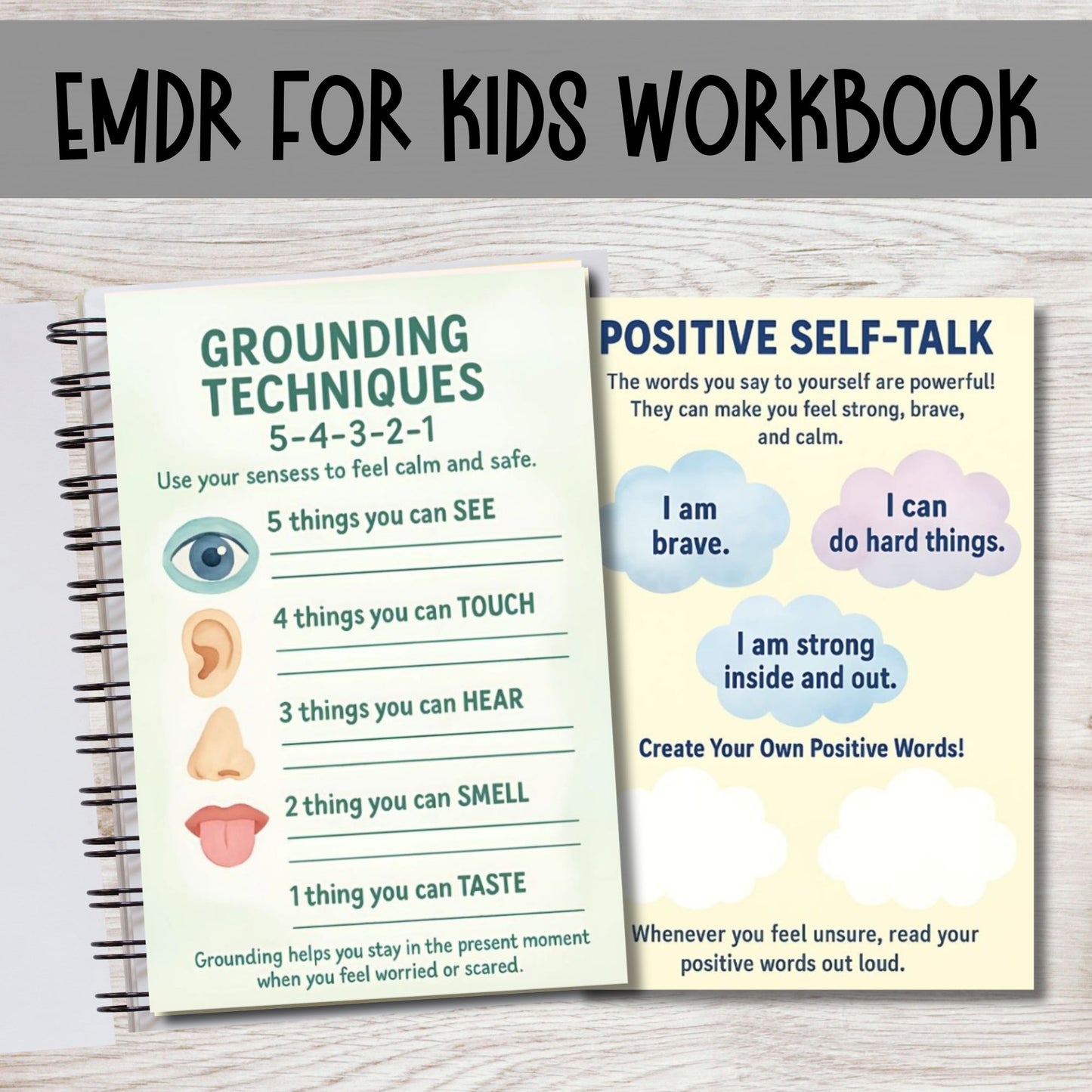 EMDR Workbook for Kids – Trauma-Informed Coping Skills, CBT & Mindfulness Activities