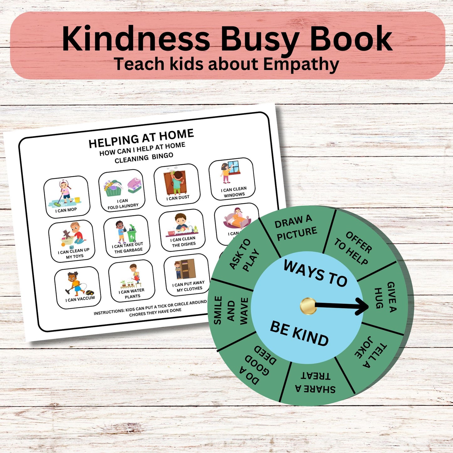 Kids Empathy Skills Busy Book – Valentine’s Activity | Therapy Worksheets | School Counseling & Homeschool Learning