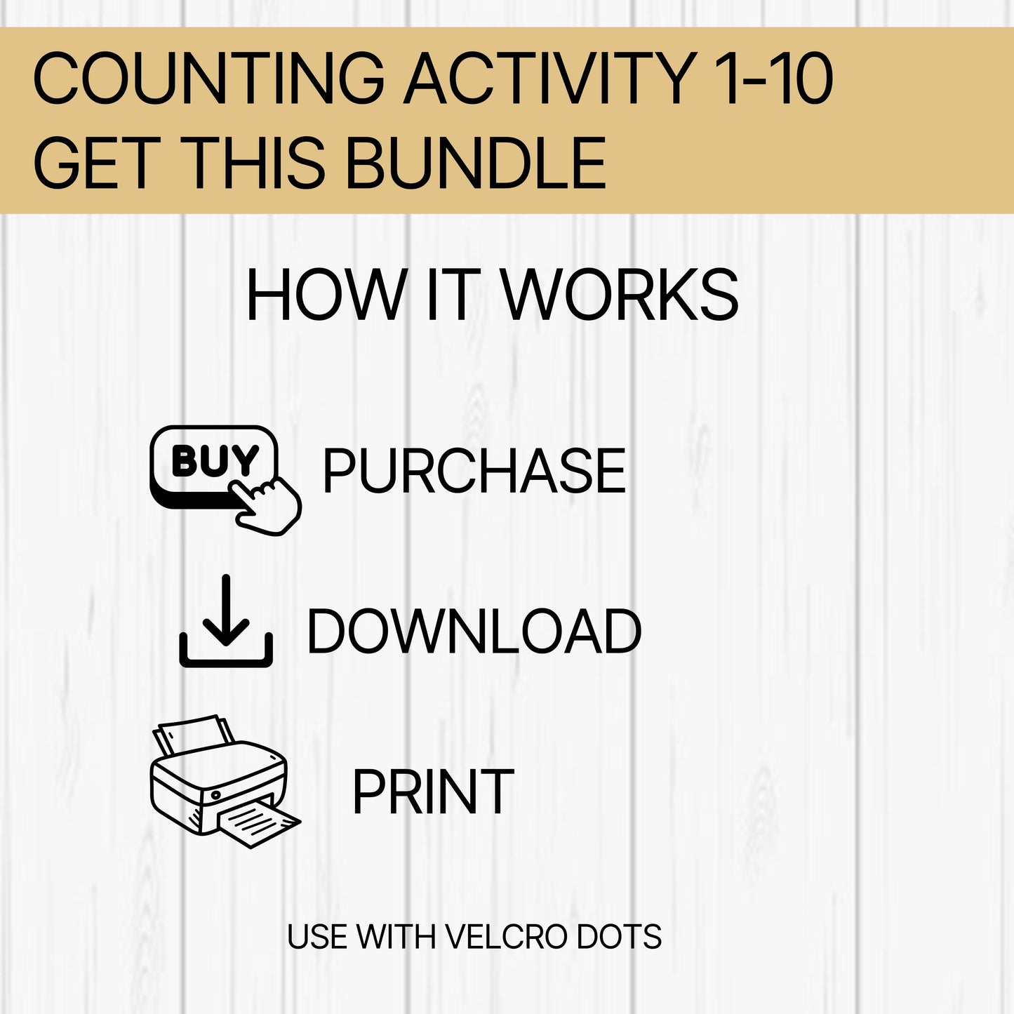 Preschool Counting Worksheets | Printable Math Practice | Homeschool & Montessori Curriculum | Preschool Learning Folder