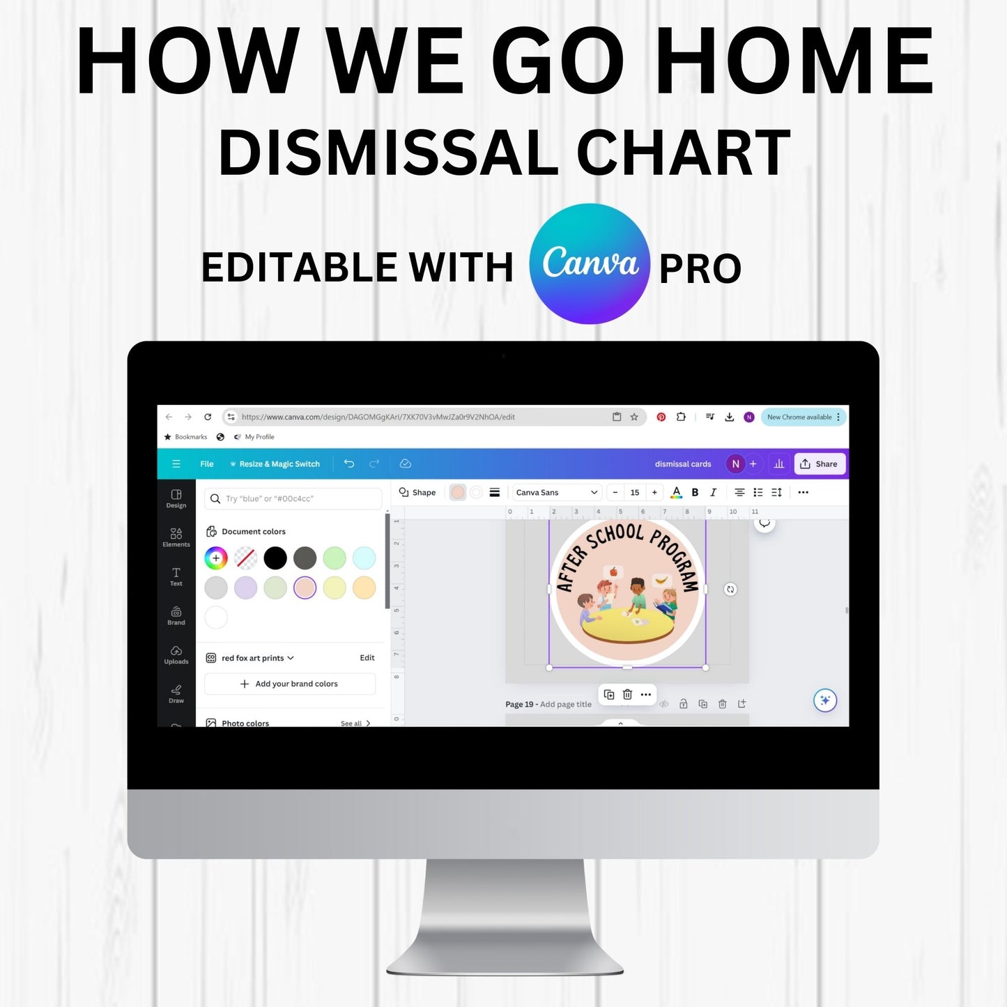 How We Go Home Chart for Kindergarten & Elementary | Editable Dismissal Chart | Retro Pastel Classroom Decor