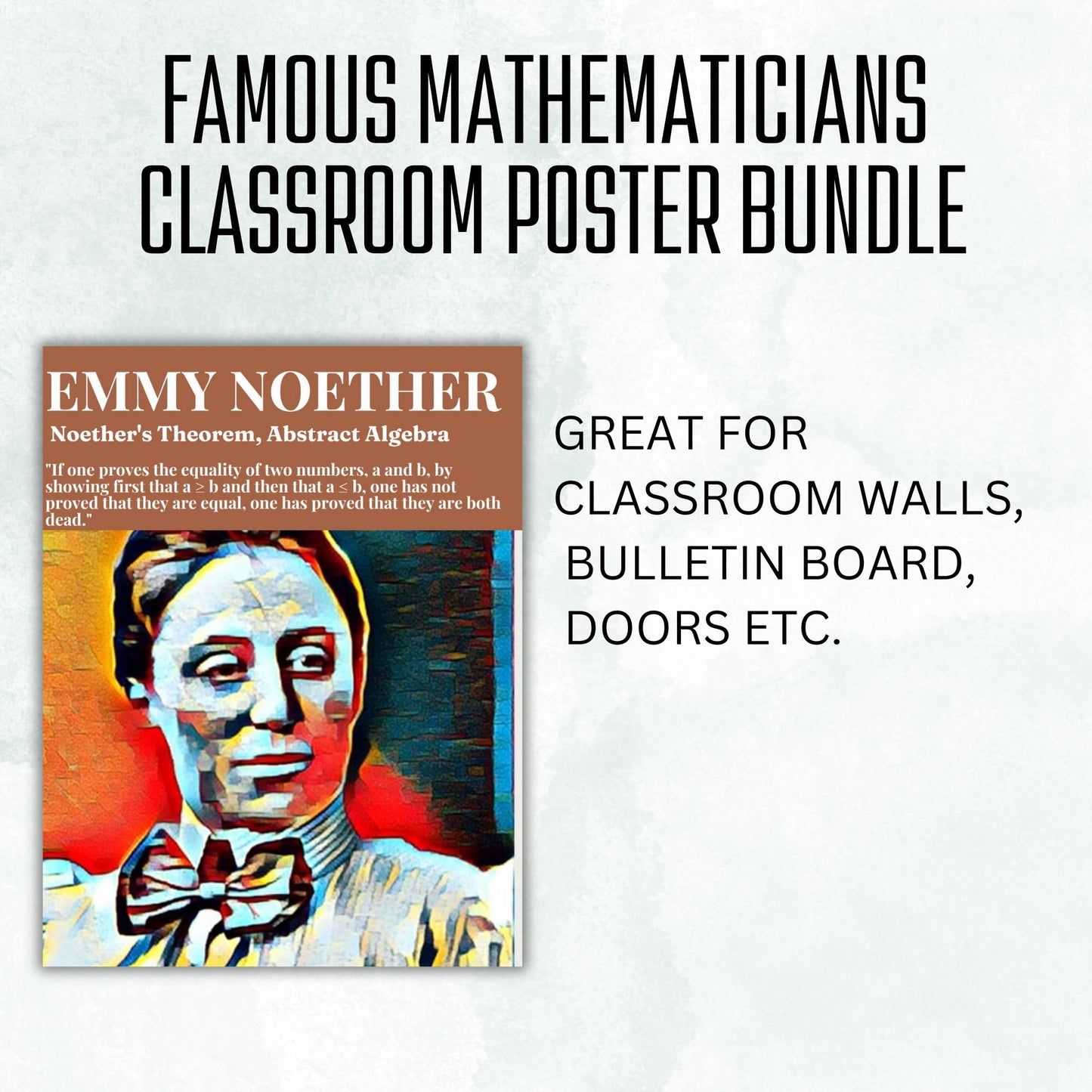 Famous Mathematicians Posters Set of 15 Inspiring Classroom Decor Math Bulletin Board Mathematics Posters Mathematicians Quotes Bundle Geometry Physics Calculus Posters Maths Teacher Wall Art Newton Euclid