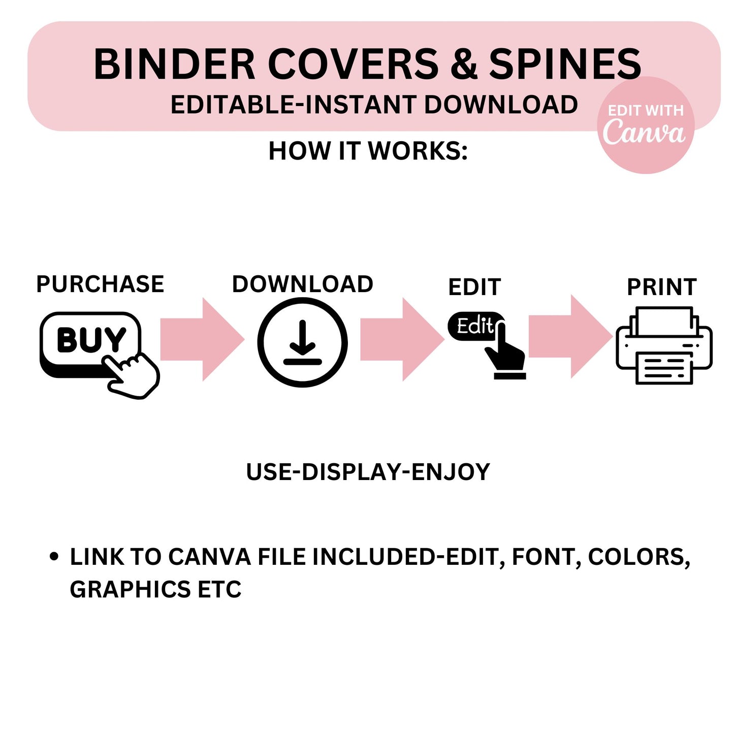 Editable Classroom Binder Covers & Spines | Modern Boho Teacher Organization | Canva Templates PDF | Binder Cover Printables