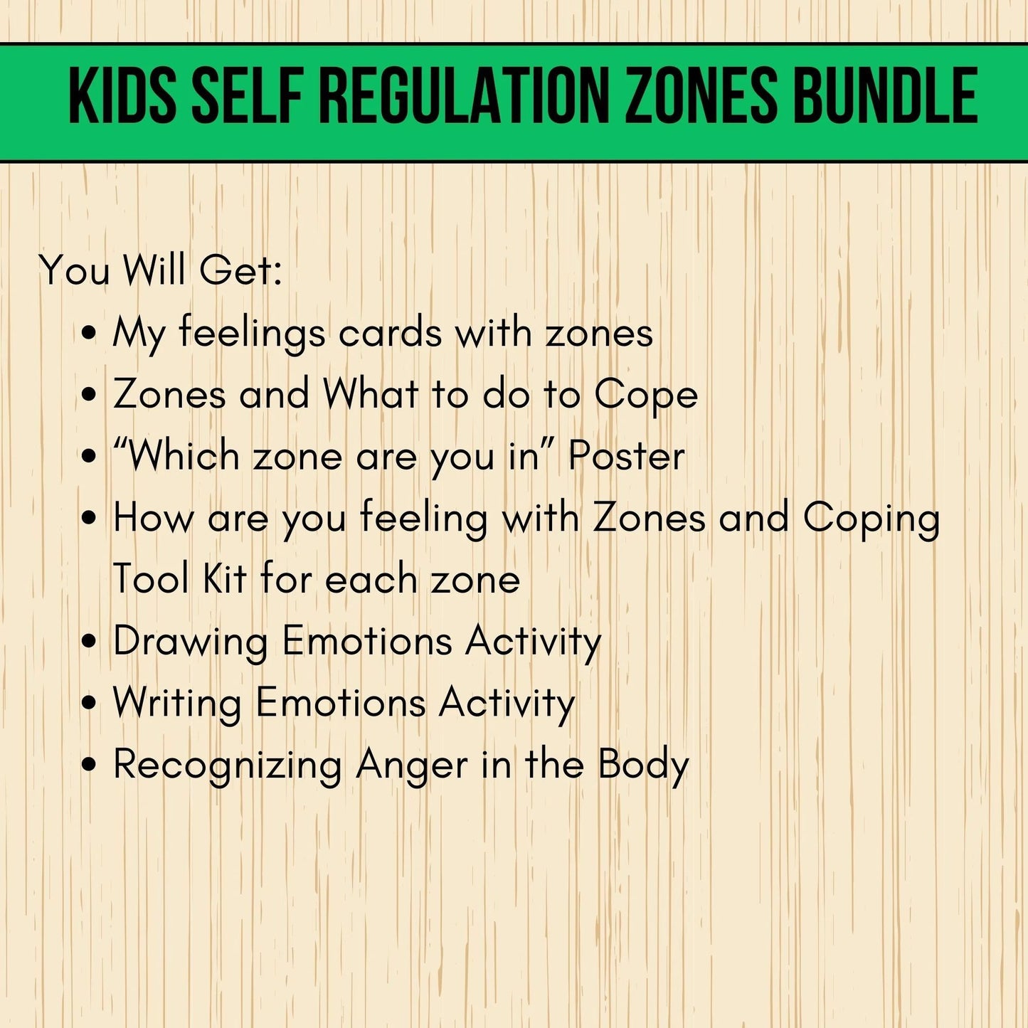 Self-Regulation Zones BUNDLE Calming Corner Tools Emotional Regulation Flashcards Autism Support ASD Tools ADHD School Counselor Therapist
