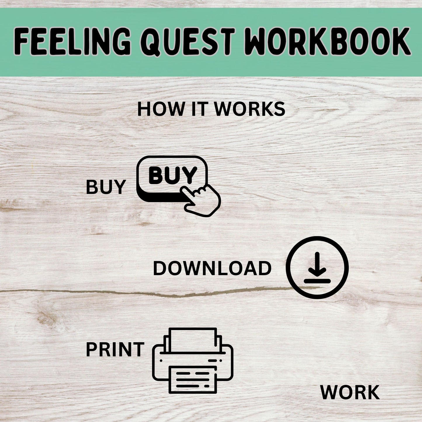 Feeling Quest SEL Workbook for Kids | Emotional Regulation, Mood Monsters, Feelings Chart, Coping Skills, Calm Down Activities & Social Emotional Learning Printables