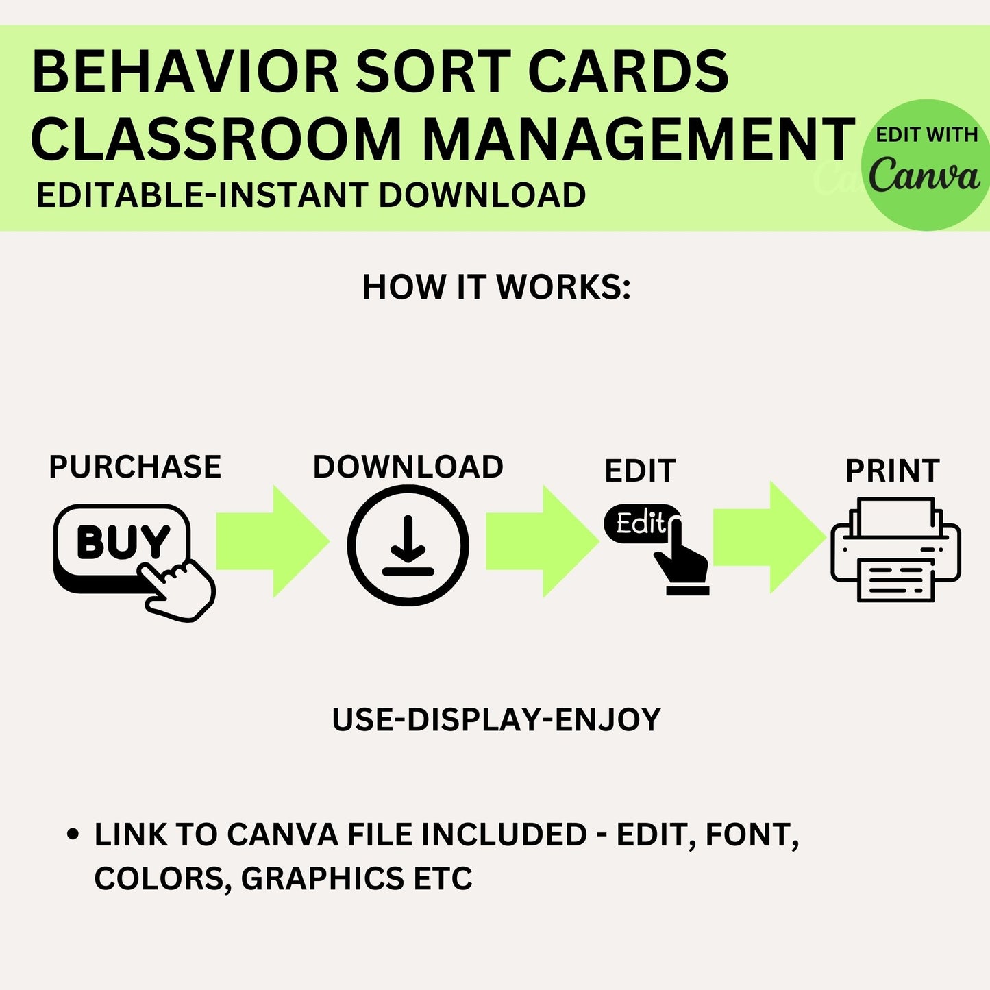 Behavior Sort Good and Bad Choices Positive and Negative Behavior Preschool PreK Kindergarten Printables Classroom Rules Classroom Management