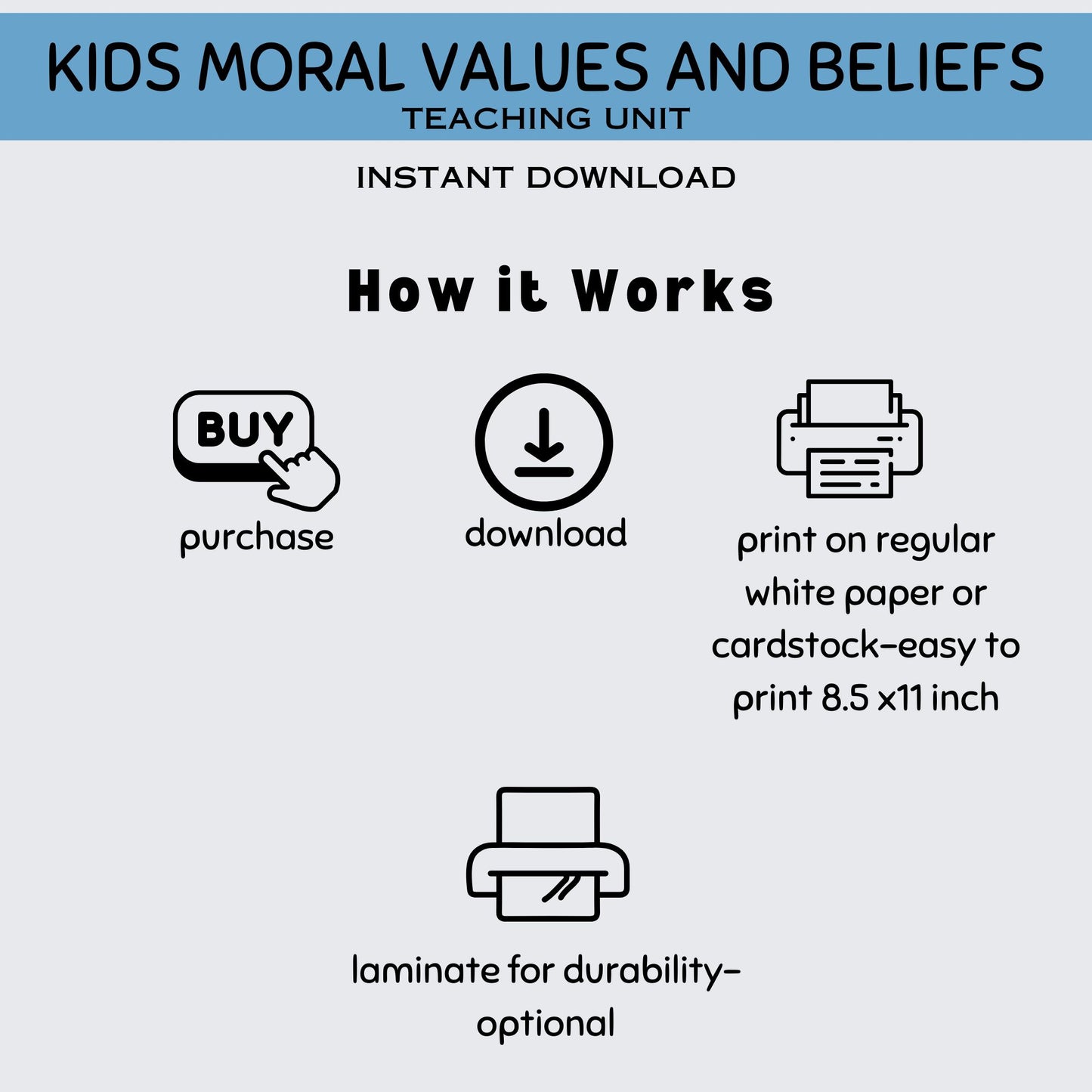 23 Kids Morals and Beliefs Flashcards – Teach Values Like Respect, Kindness, Gratitude, and More!
